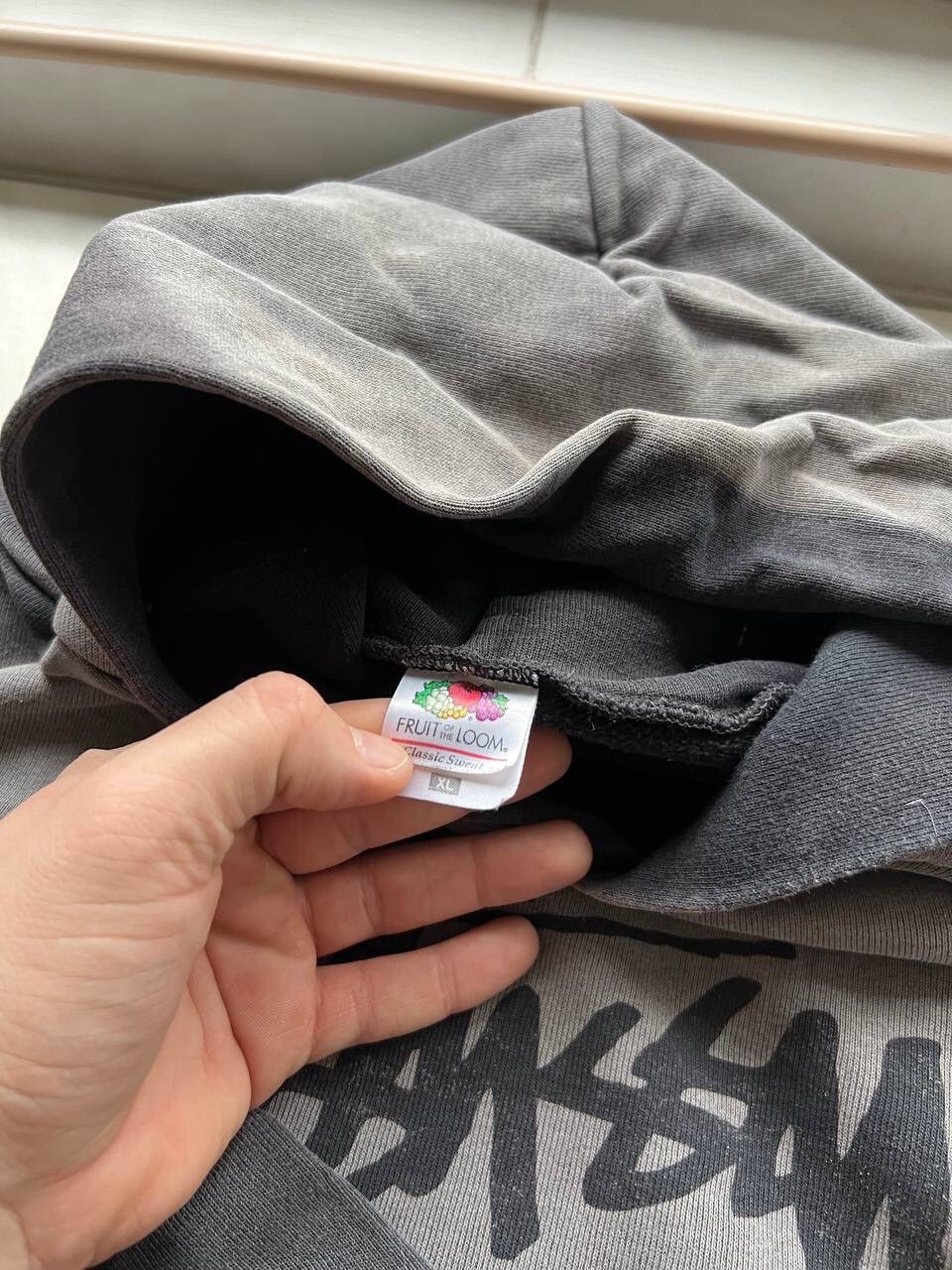 Stussy × Vintage Vintage Stussy Custom Sun Faded Hoodie Y2K OG Navy Gray Size US L / EU 52-54 / 3 - 6 Thumbnail