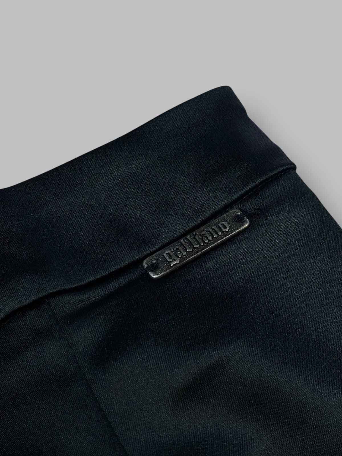 John Galliano Galliano Black Acetate Nylon Slim Pants Size 30" / US 8 / IT 44 - 10 Thumbnail