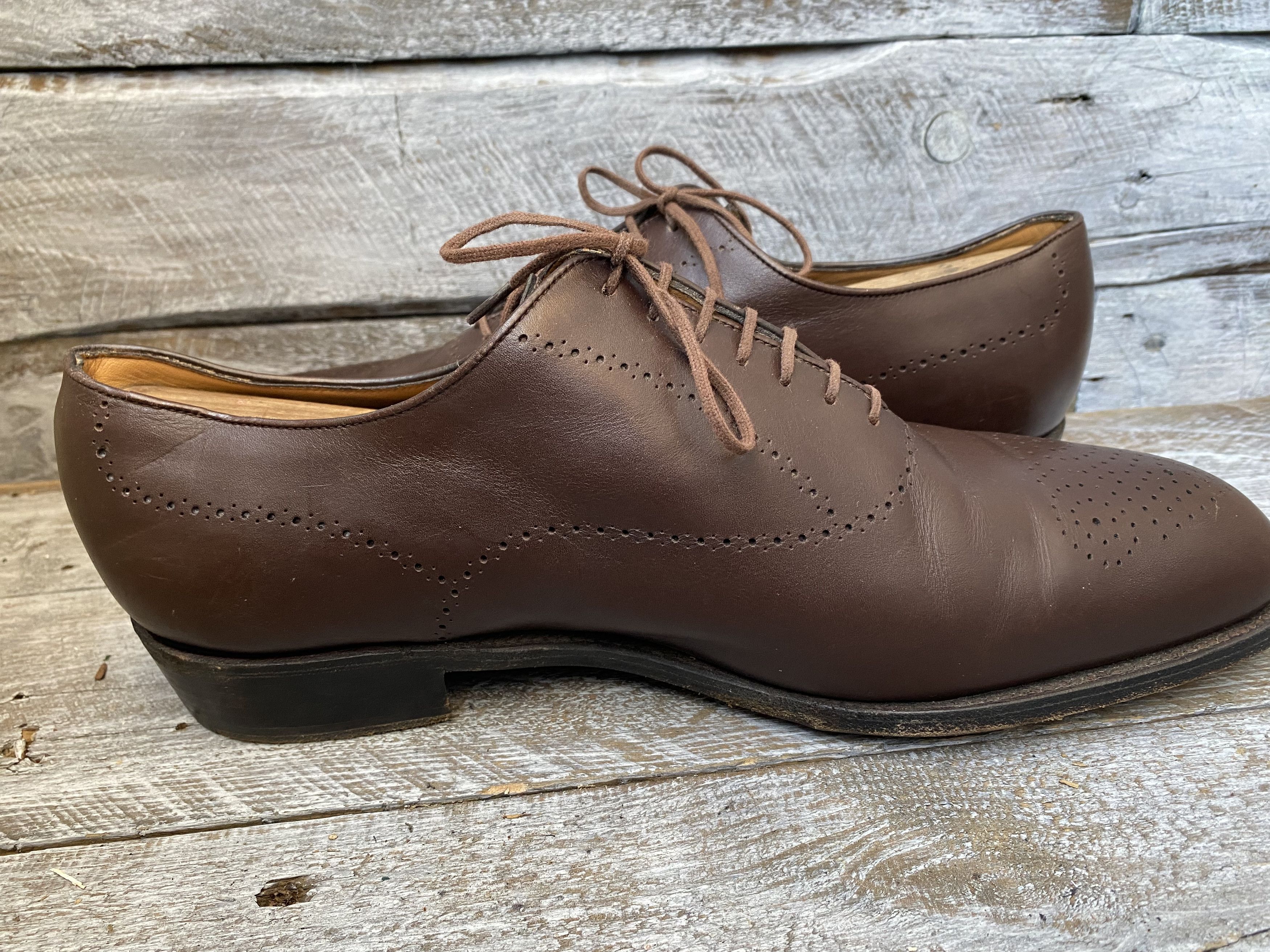 J.M. Weston Jm weston brown oxford brown leather shoes Uk8E Size US 9 / EU 42 - 16 Thumbnail