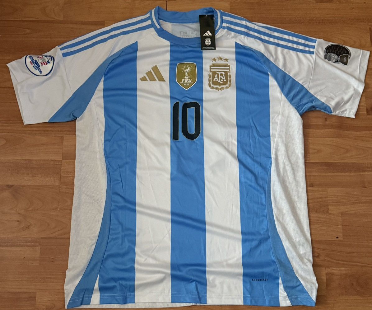 Adidas 2024 Argentina Home Jersey (Messi) Size US XXL / EU 58 / 5 - 2 Thumbnail