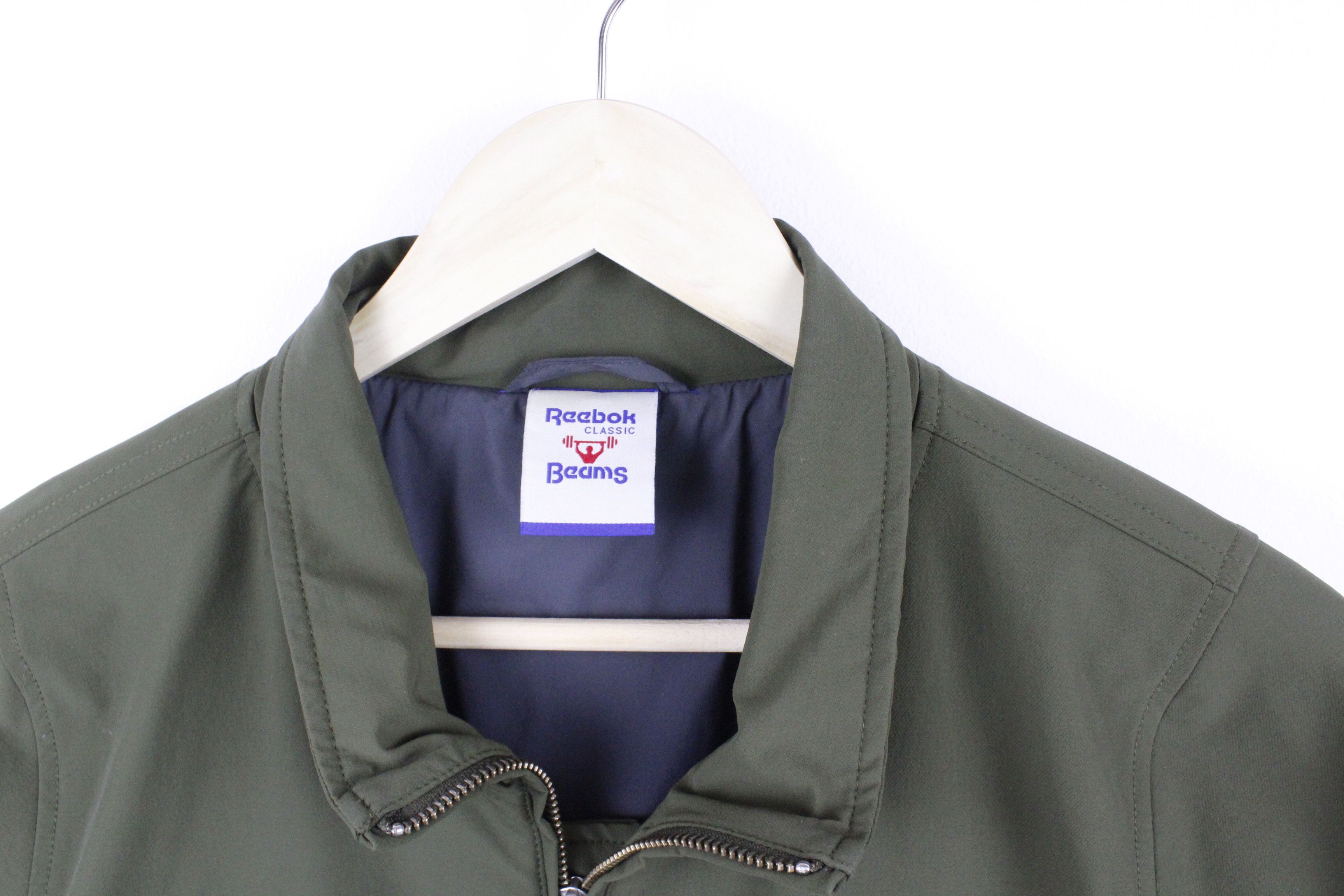 Beams Japan × Beams Plus × Reebok Beams Plus x Reebok Nylon Olive Military Bomber Jacket Size US S / EU 44-46 / 1 - 4 Thumbnail