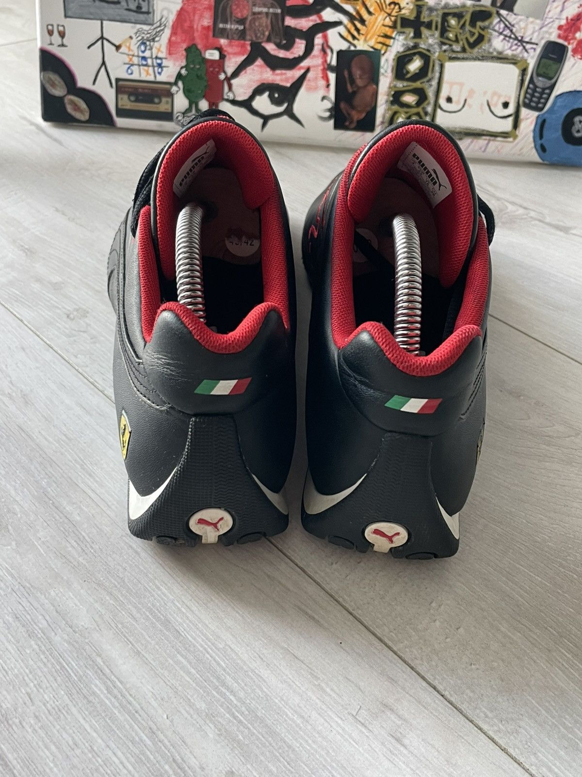 Puma Vintage 00's Puma Ferrari Y2K Leather Sneakers Speedcat Size US 10 / EU 43 - 6 Thumbnail