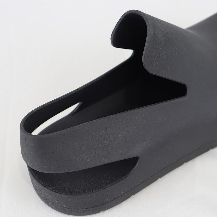 Bottega Veneta o1rshd1 Matt Rubber Sandal in Black Size US 12 / EU 45 - 7 Thumbnail