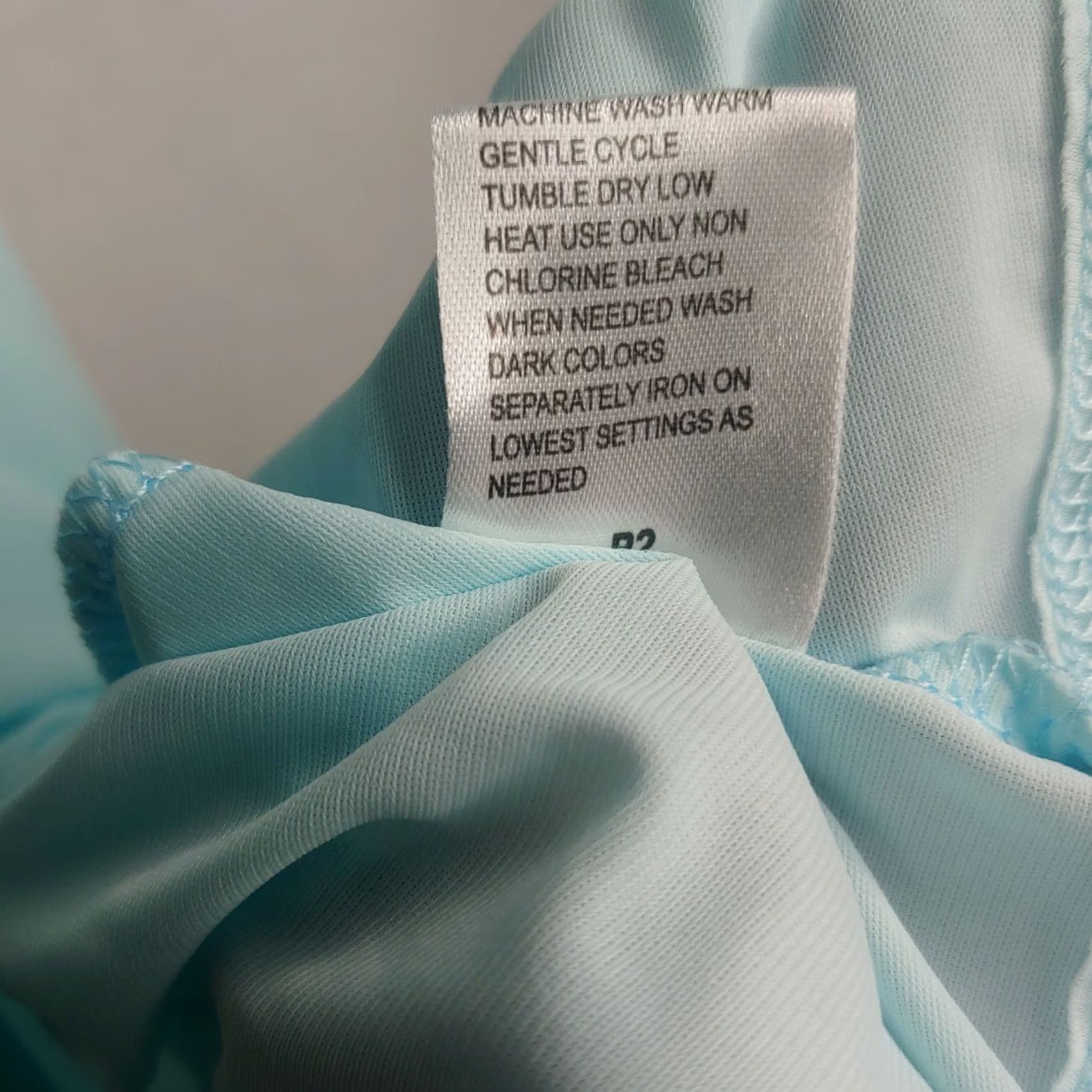 Vintage Colette by Miss Elaine Womens M Sleep Shirt Floral Button Up Nylon Light Blue Size M / US 6-8 / IT 42-44 - 7 Thumbnail