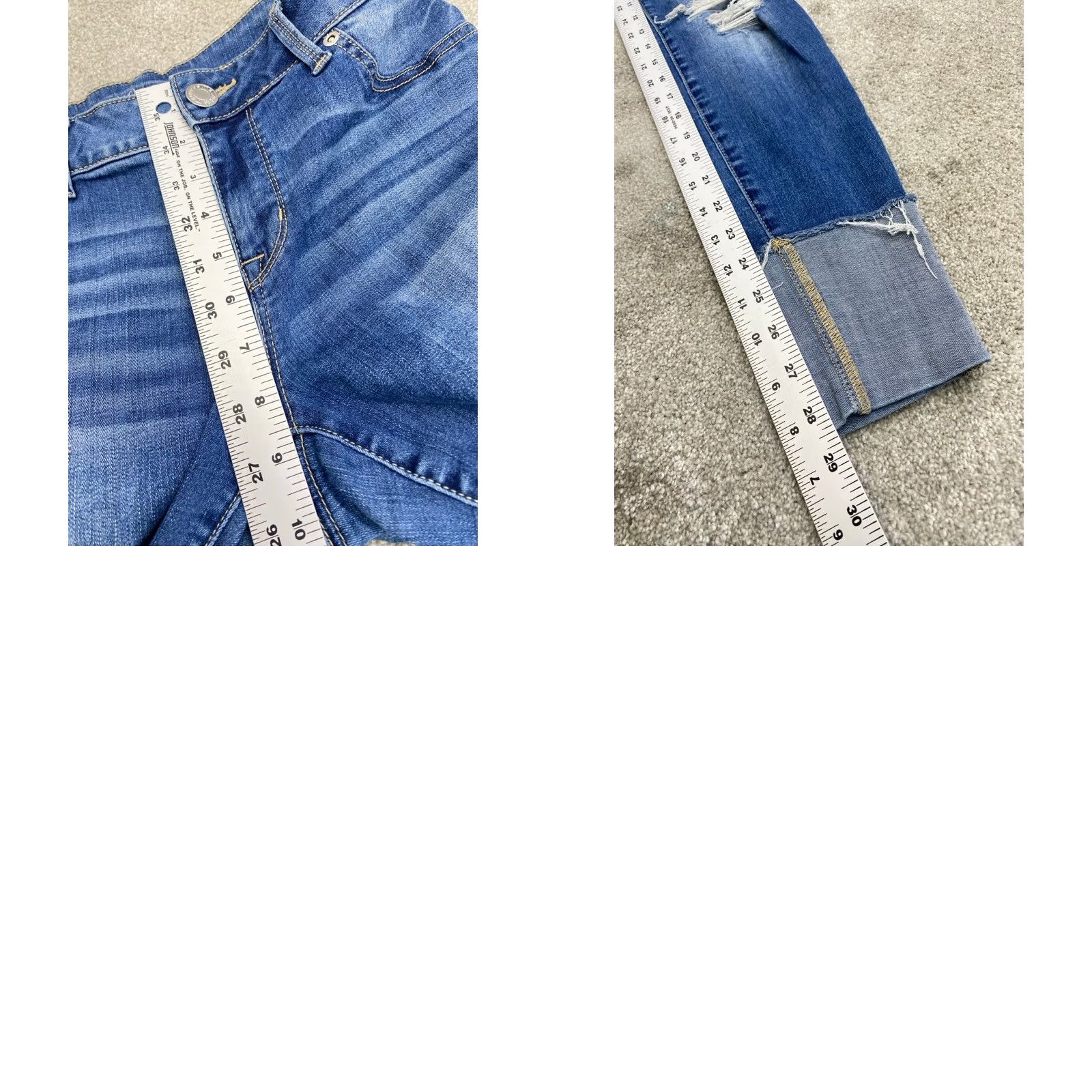 Vintage Maurices Jeans Women 28x28 Blue Denim Ankle Distressed Stretch 5925 Size 28" / US 6 / IT 42 - 9 Thumbnail