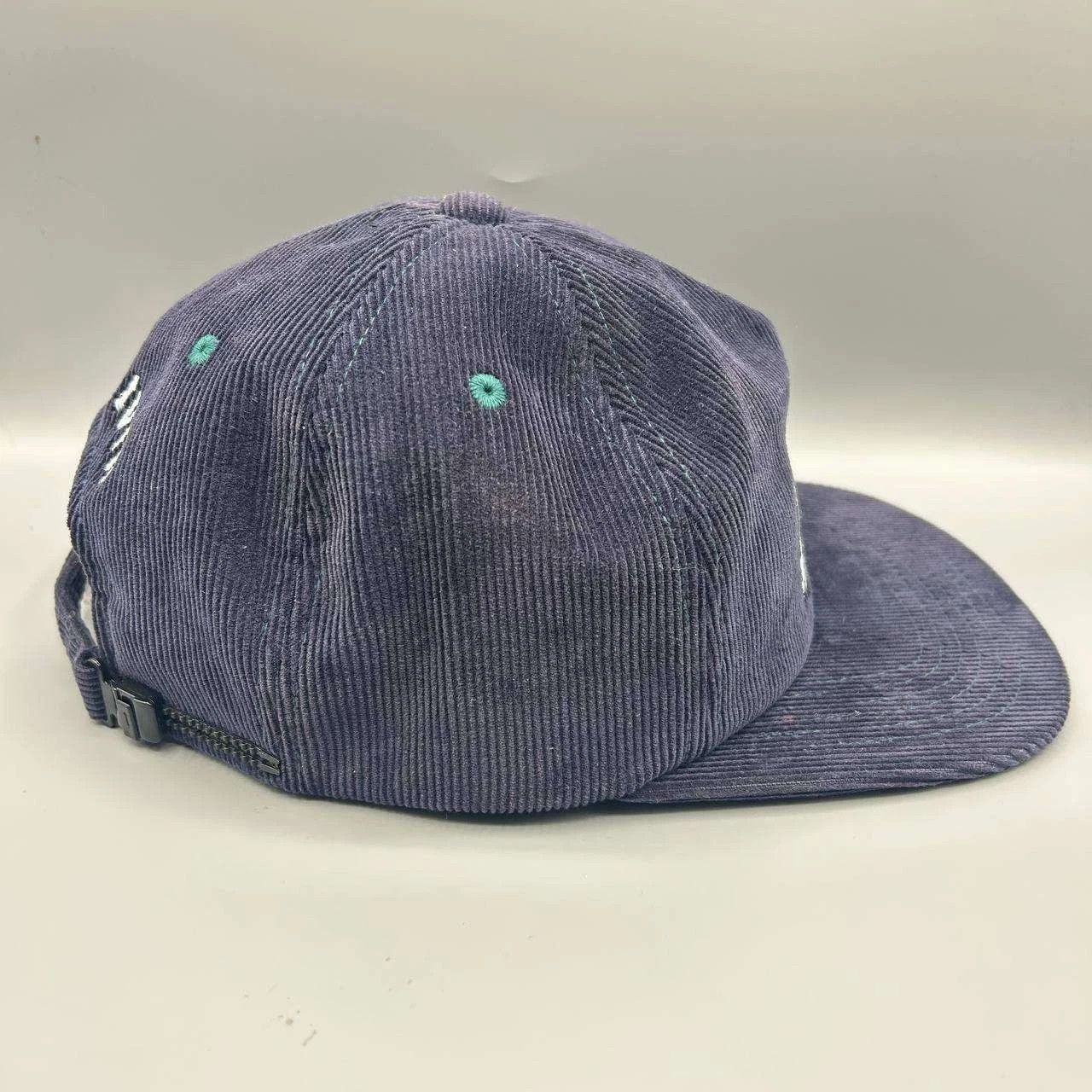Grassroots California Good Livin Hat Men Blue Corduroy Strap Back Cap Cotton Size ONE SIZE - 4 Thumbnail