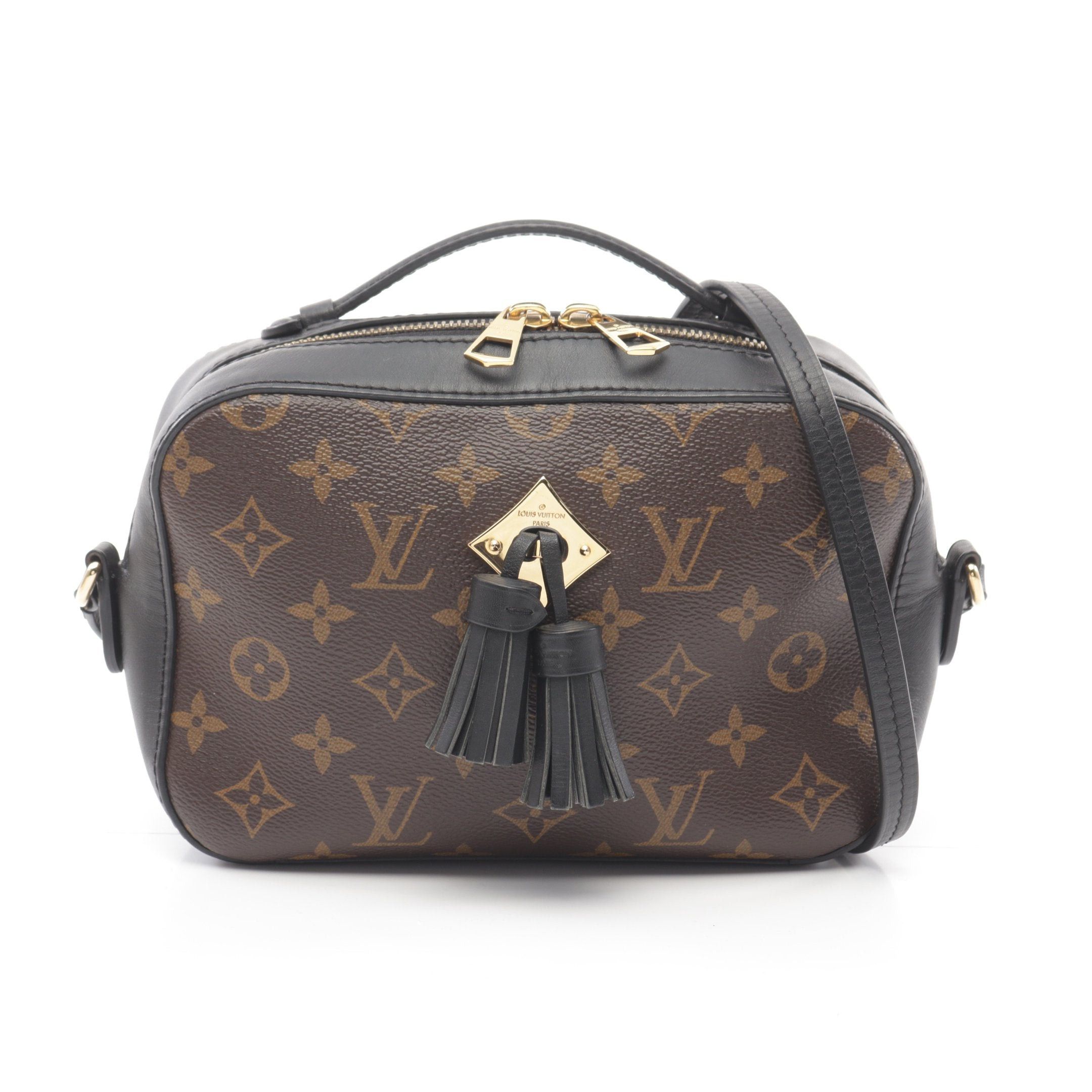 Louis Vuitton Louis Vuitton Saintonge Monogram Noir Shoulder Bag Leather Brown Black Size ONE SIZE - 1 Thumbnail