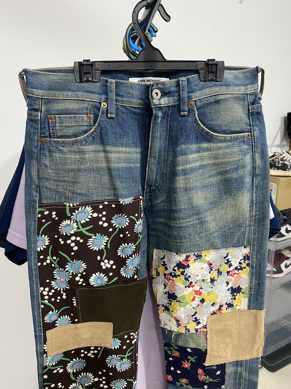Comme des Garcons Vintage Junya watanabe Comme des garcons Patchwork pants Size US 30 / EU 46 - 2 Thumbnail