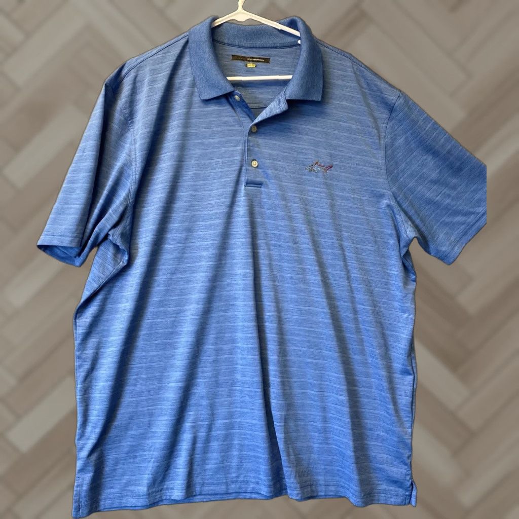 Vintage Greg Norman Polo Men XL Blue Golf Outdoor Casual Play Dry 34-76 Size US XL / EU 56 / 4 - 1 Thumbnail