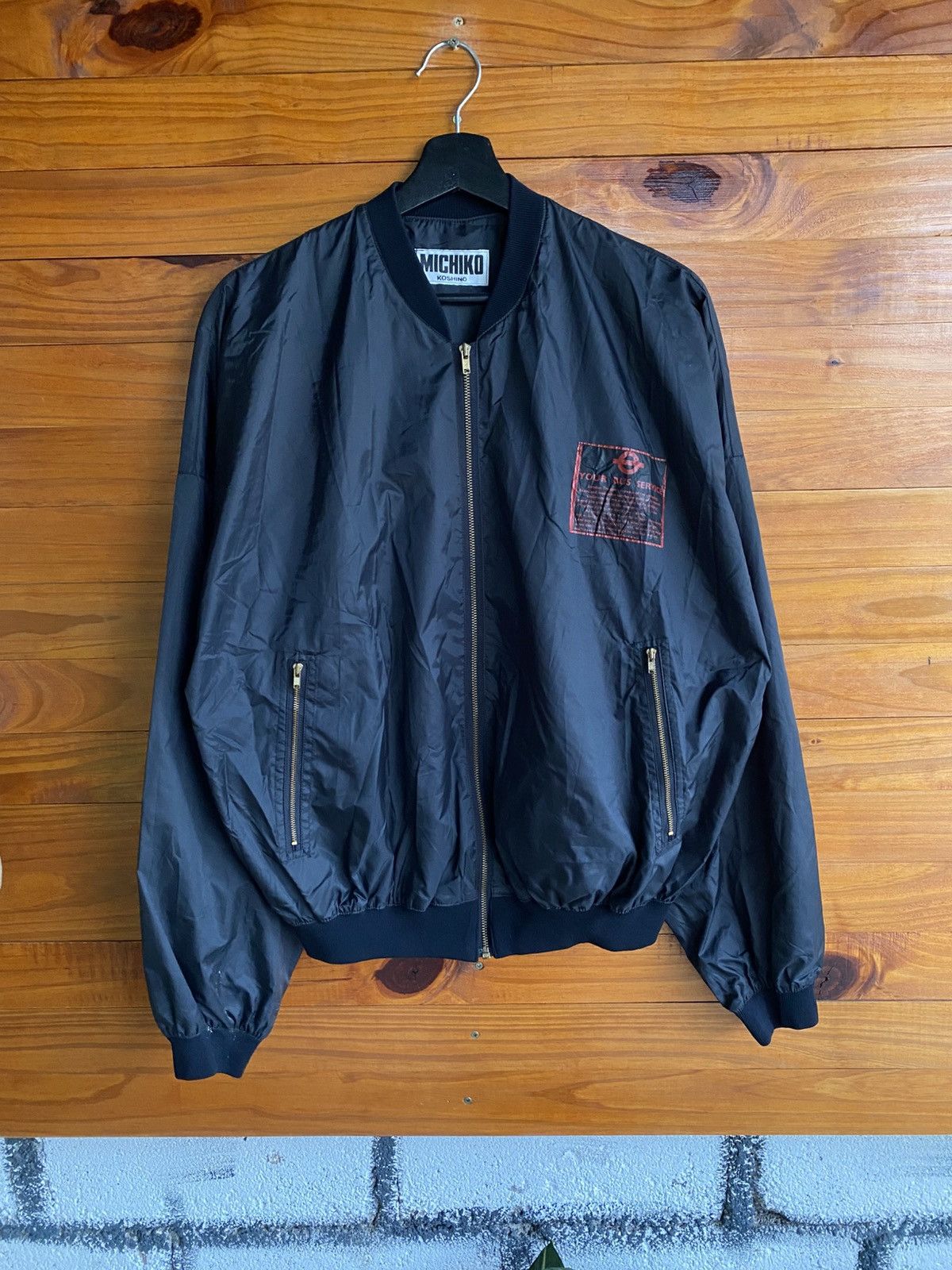 Vintage Michiko London Koshino Black Bomber Jacket Japan