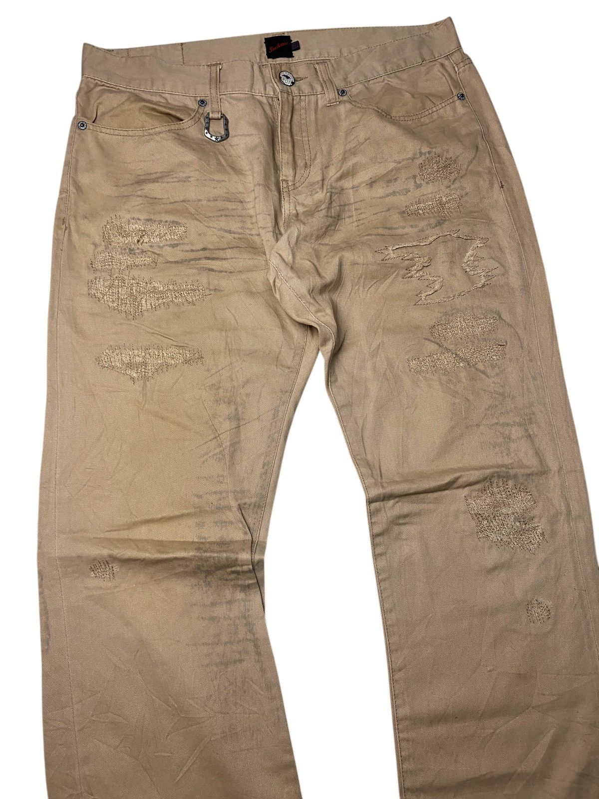 If Six Was Nine 2000's Jackrose Clawmark Boro Buckle Pants Size US 33 - 3 Thumbnail