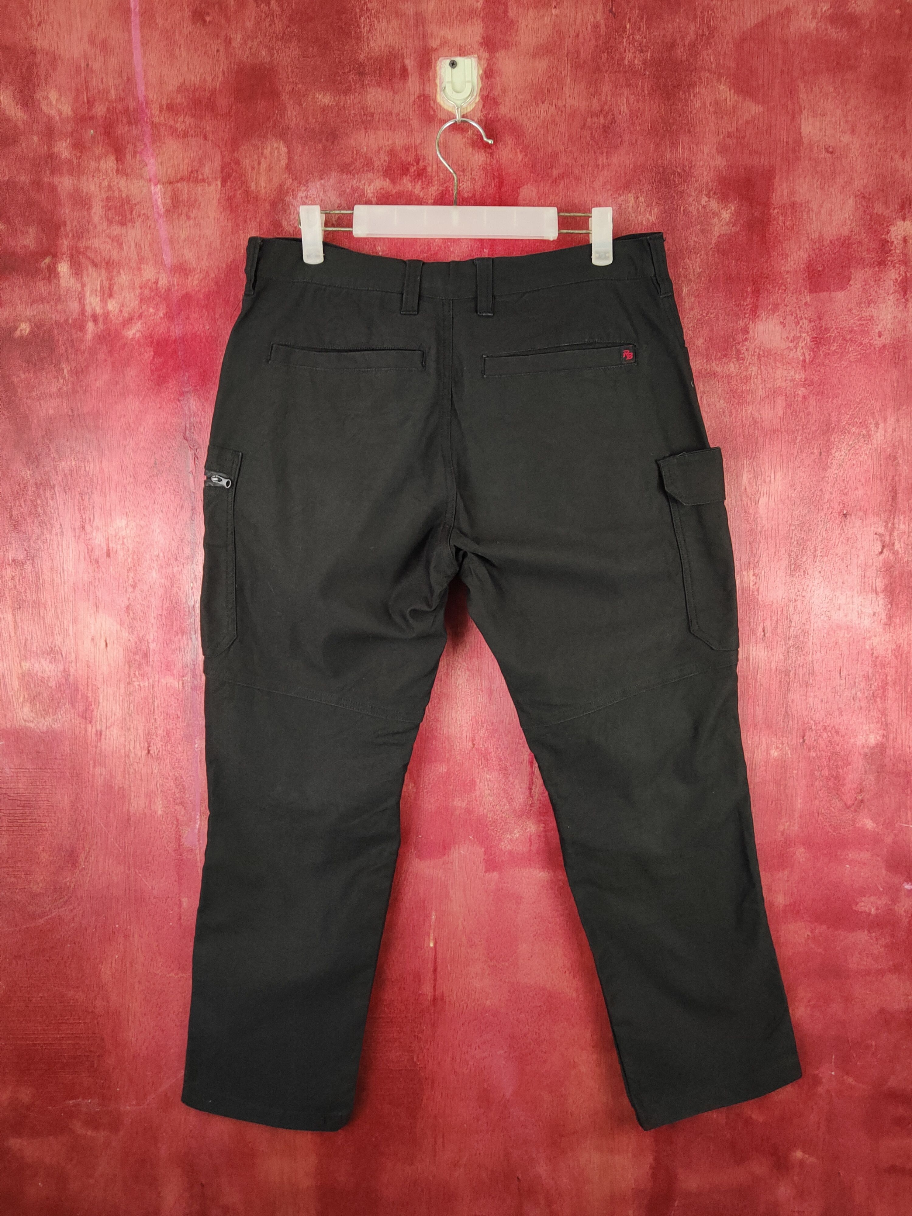 Japanese Brand Real Base Black Multipocket Tactical Cargo Pants #S1820 Size US 32 / EU 48 - 9 Thumbnail