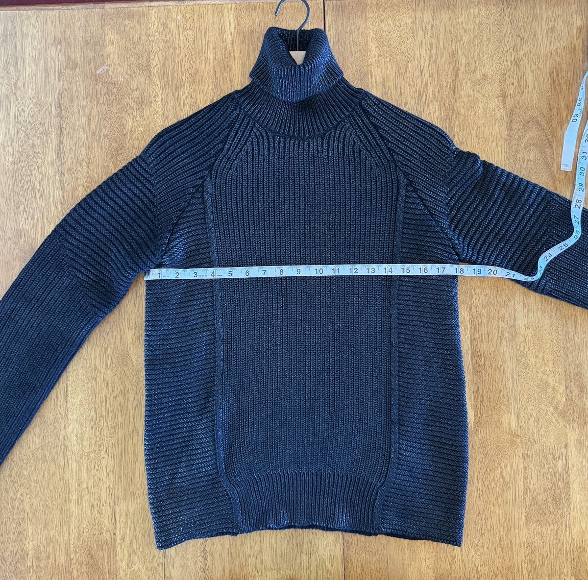 Diesel Black Gold Black Shiny Thread Turtleneck Sweater Size US XS / EU 42 / 0 - 5 Thumbnail