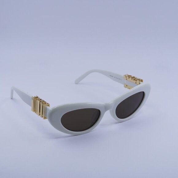 Loewe Loewe LW40156U 25E Sunglasses Ivory Cat Eye Frame, Brown Size ONE SIZE - 4 Thumbnail