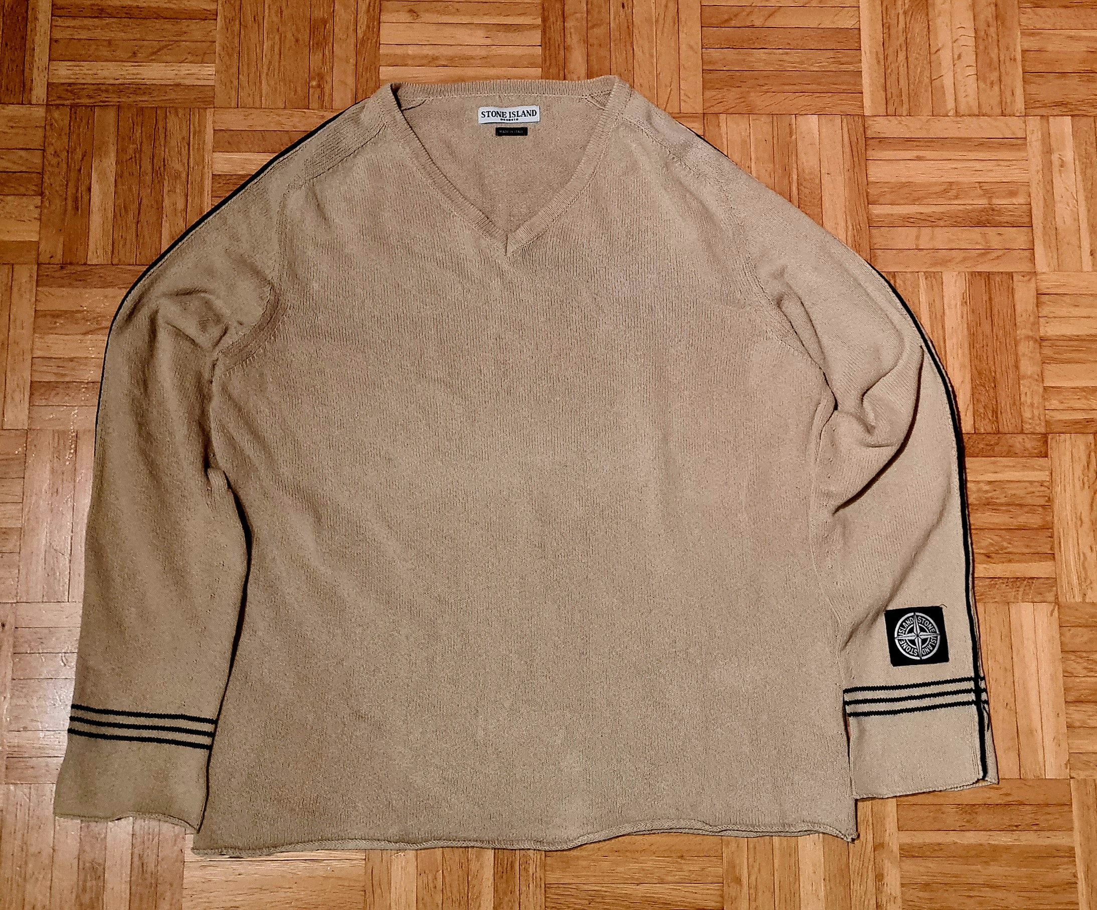 Stone Island Vintage Stone Island Spellout Knit Sweatshirt 2005 XXL Size US XXL / EU 58 / 5 - 2 Thumbnail