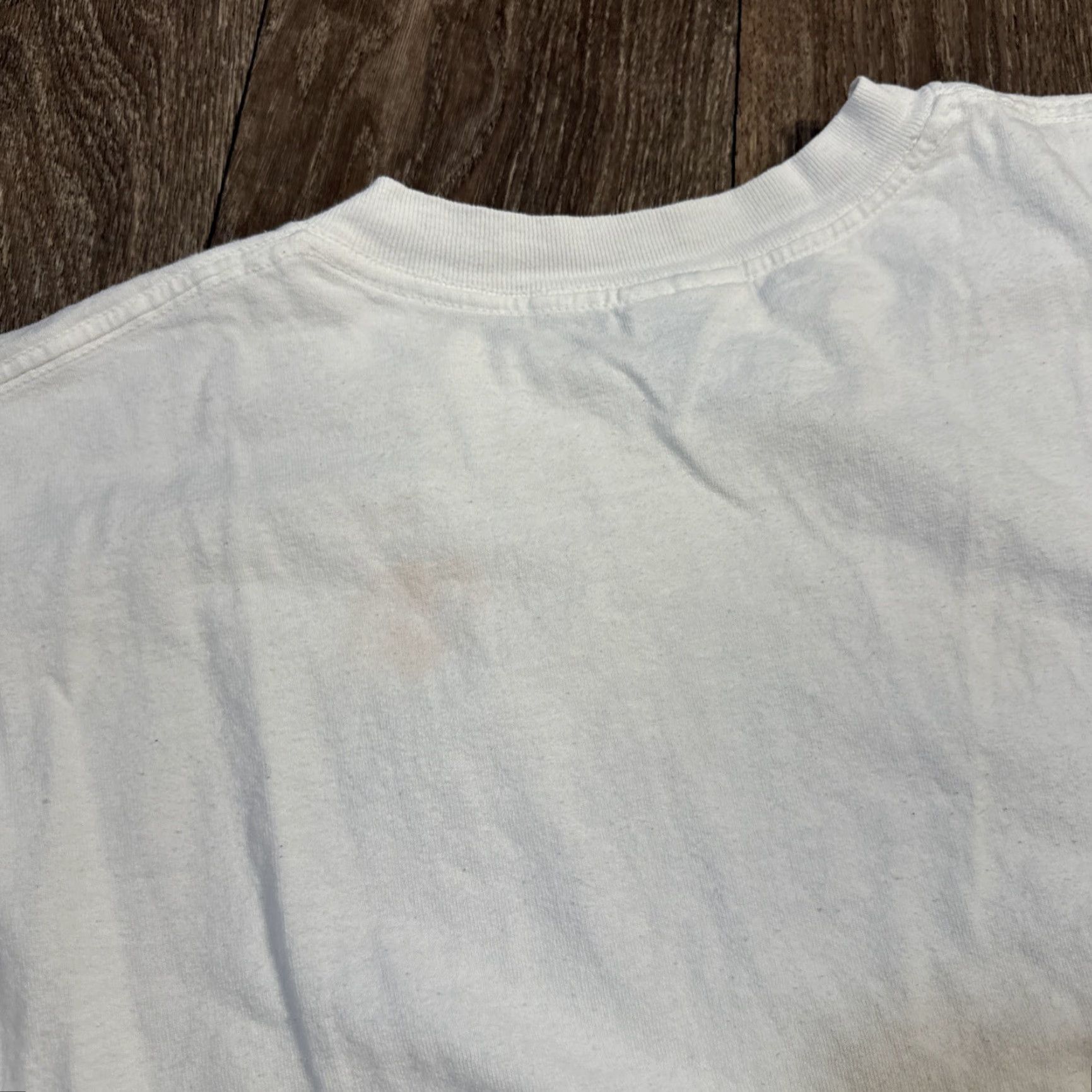 Gildan VINTAGE Saratoga Springs New York Horse Racing White Art Drawing T-Shirt Large Men's White Horse 90s? Size US L / EU 52-54 / 3 - 6 Thumbnail