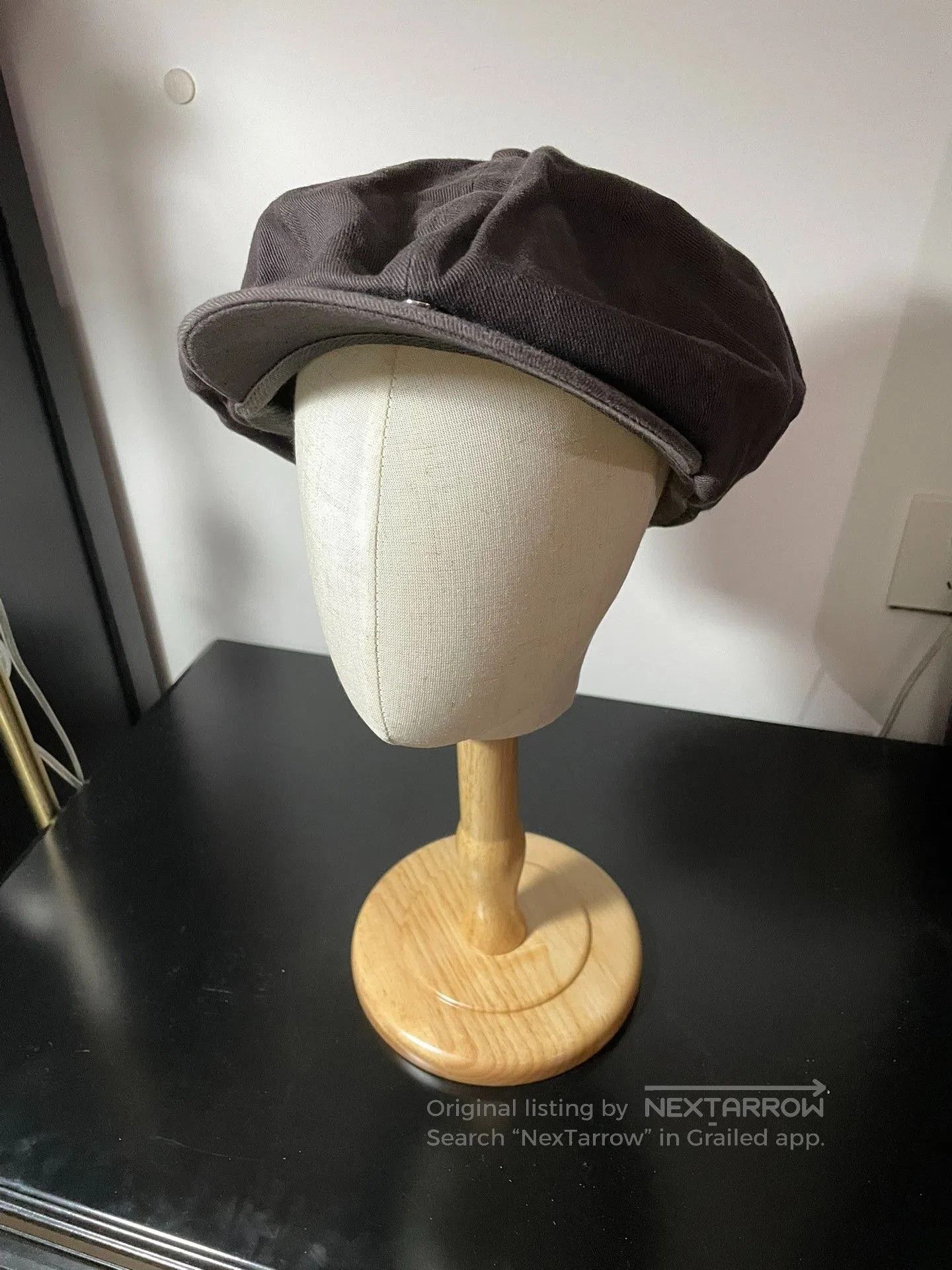 Nigel Cabourn Nigel Cabourn Vintage Charcoal Newsboy Cap. Size ONE SIZE - 1 Thumbnail