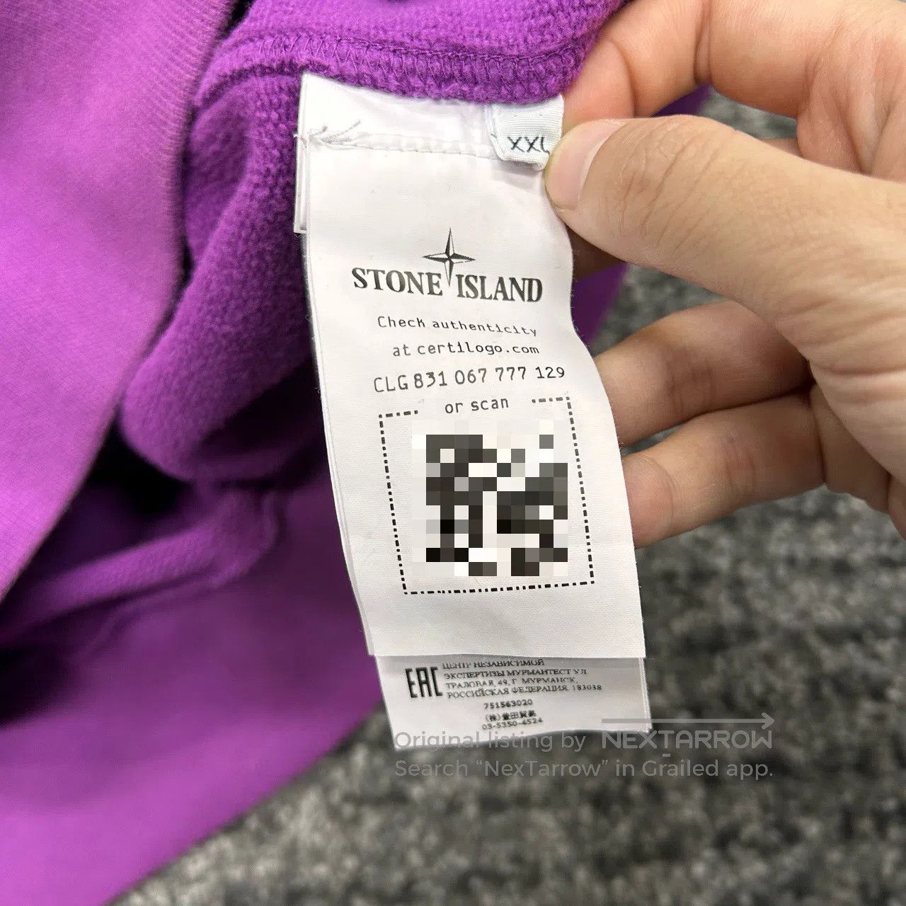 Stone Island STONE ISLAND Purple patch hoodie Size US XXL / EU 58 / 5 - 5 Thumbnail