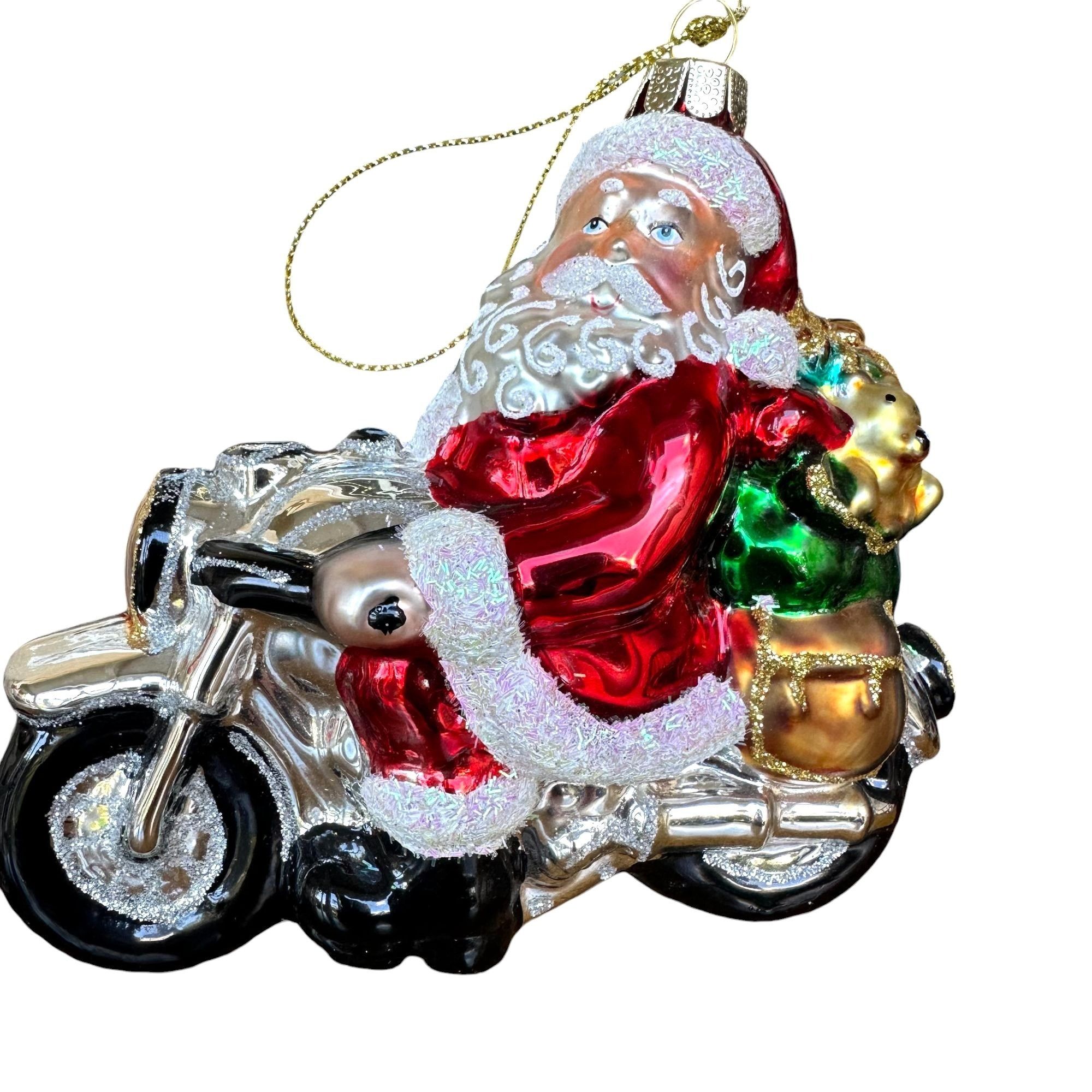 Other Santa Claus Motorcycle Christmas Ornament New Sleigh Toys No Size ONE SIZE - 3 Thumbnail
