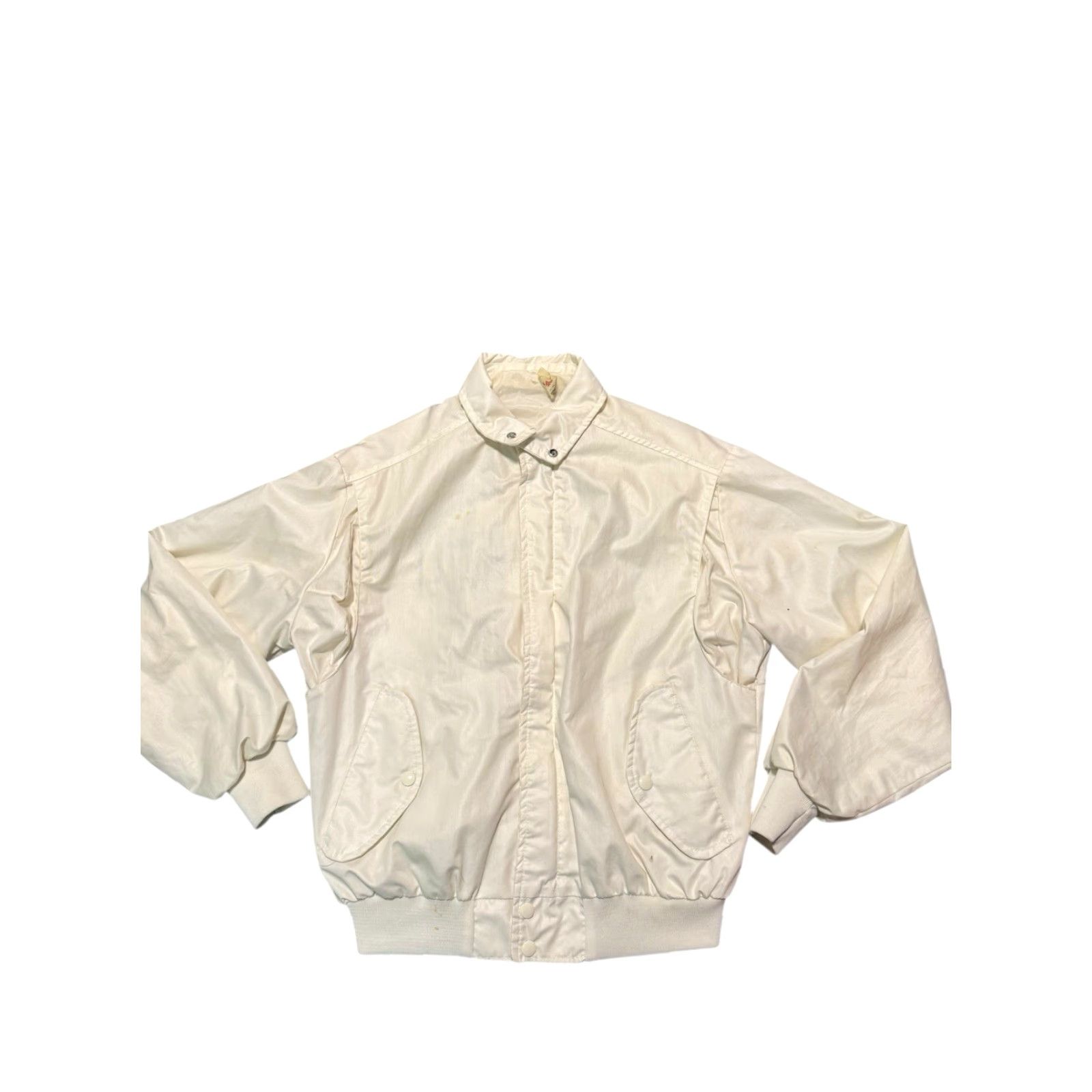 Red Wing VINTAGE King Louie Pro Fit Windbreaker Jacket M White Nylon USA 80s Red Wing Yacht Club Embroidered Logo Mens Size US M / EU 48-50 / 2 - 7 Thumbnail