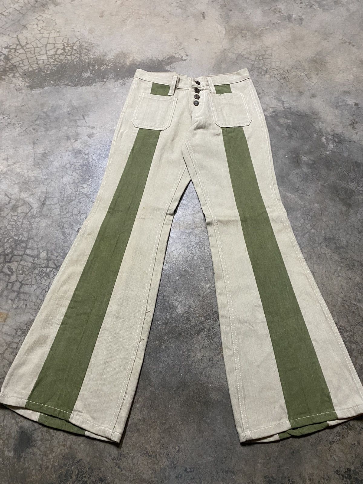 Flare Jeans Japanese Bush Pant Two Tone Rare Design