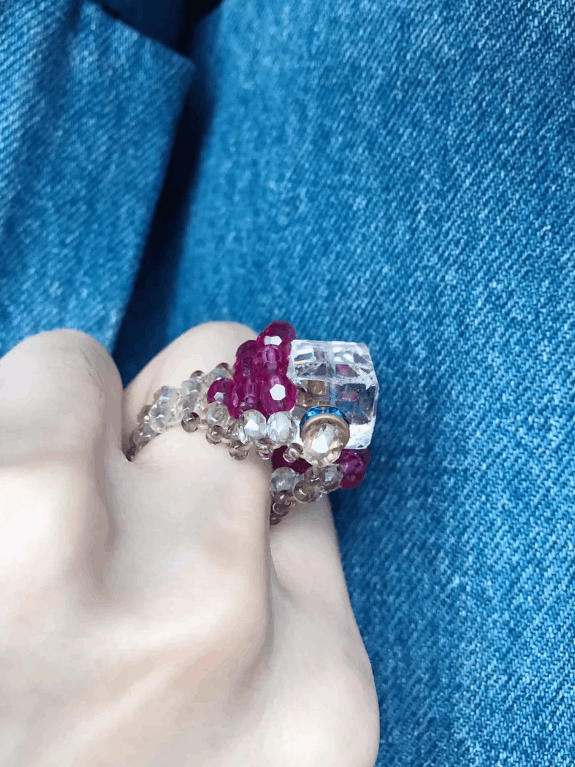 Number (N)ine Number Nine Woven Jewelry Ring Size ONE SIZE - 5 Thumbnail