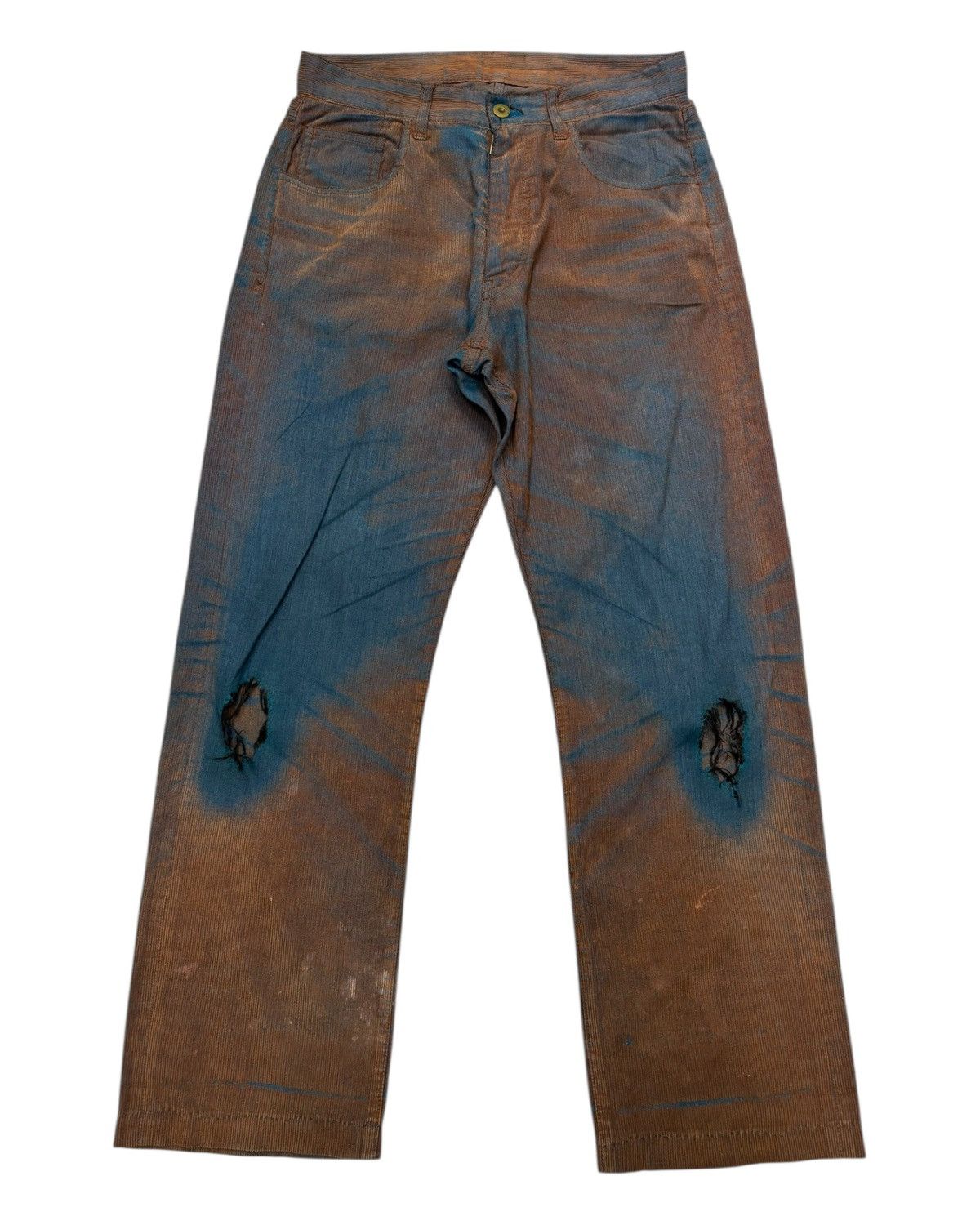 🔥AVV HOMME ARTISAN DYED GRADIENT DISTRESSED PANTS