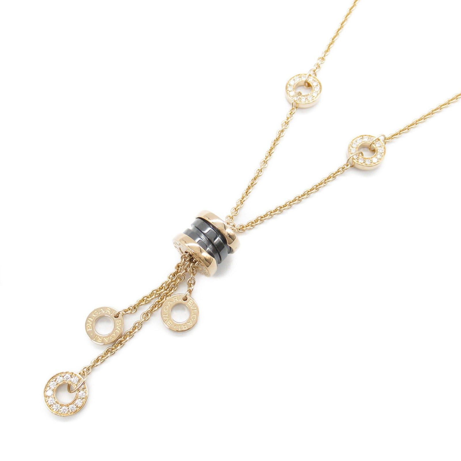 Bvlgari Bvlgari B Zero One Element Diamond Necklace K18Pg (Pink Gold) Clear Size ONE SIZE - 1 Thumbnail