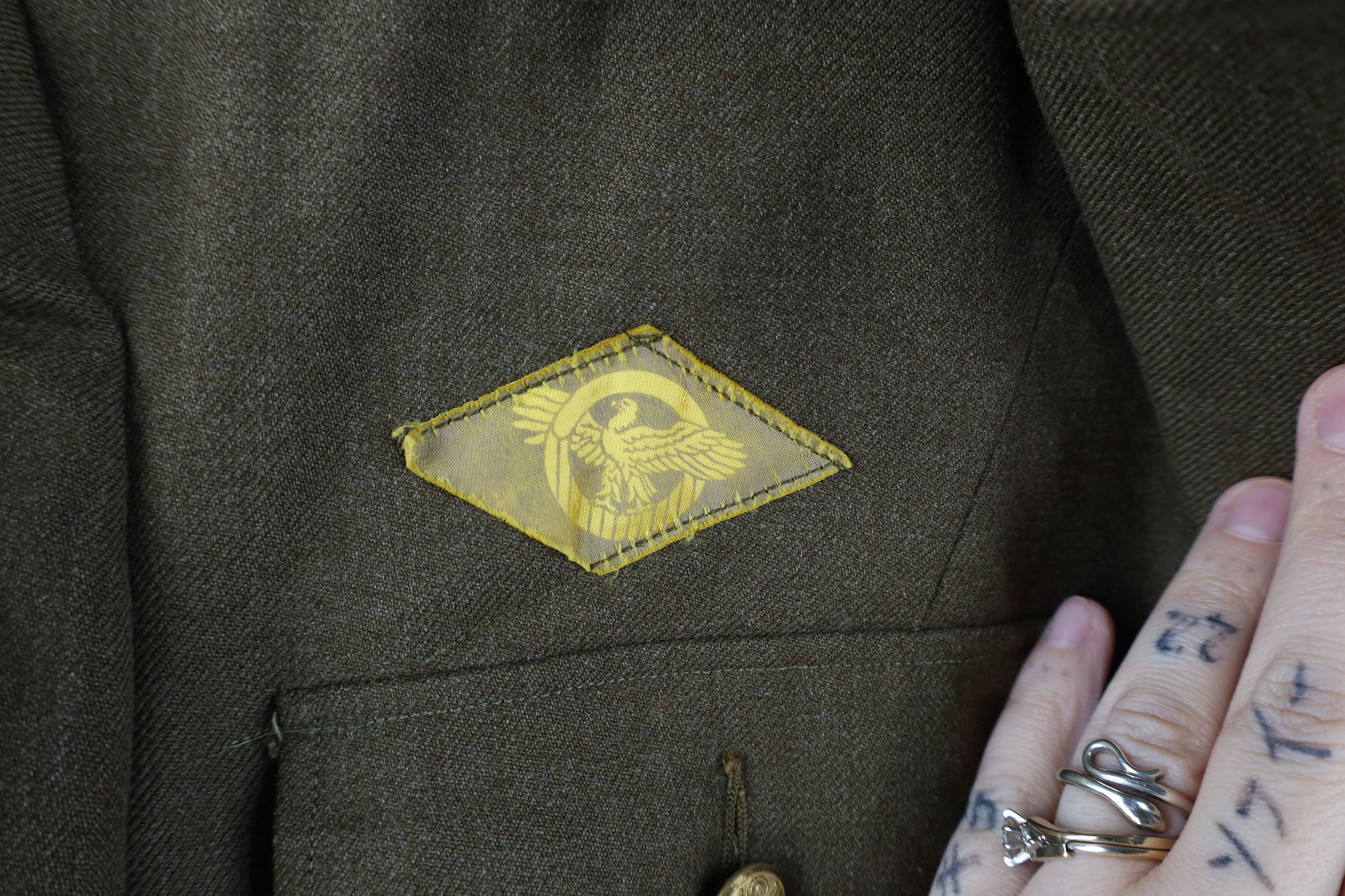 Vintage Vintage 40s WWII China Burma India Wool Officer Jacket USA Size US L / EU 52-54 / 3 - 8 Thumbnail