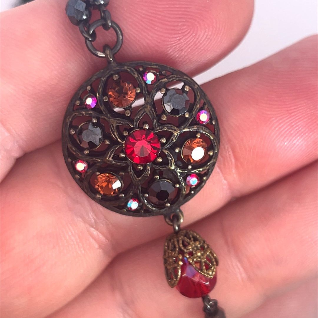 & Other Stories Ben - Amun Vintage Red Crystal Pendant Antique Necklace Size ONE SIZE - 1 Thumbnail
