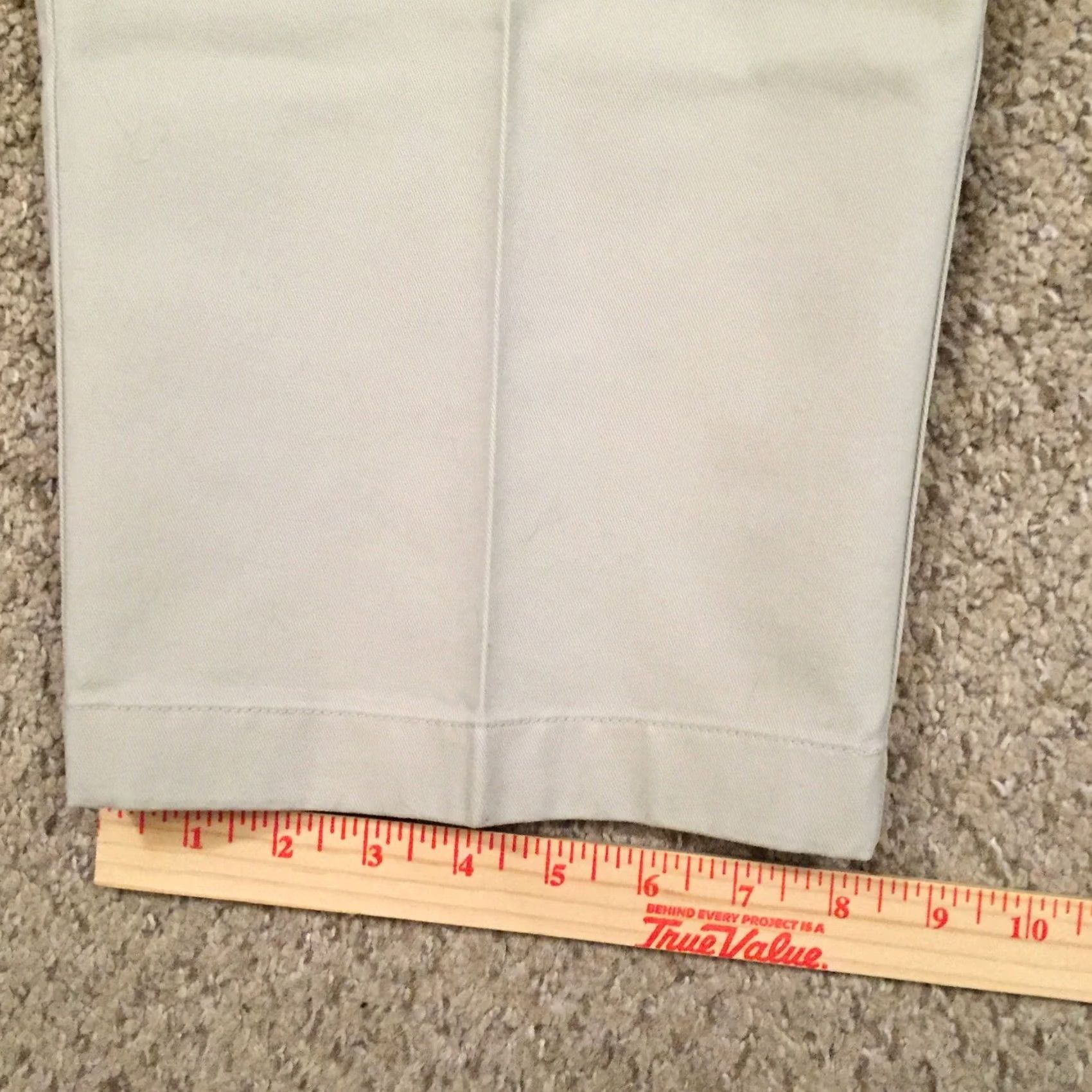 Vintage L.L. Bean Pants Mens Size 38 Beige Flat Front Chino Straight Leg 28in Inseam Size US 38 / EU 54 - 7 Thumbnail