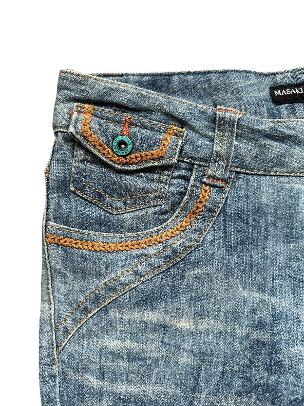 Masaki Matsushima 00's Masaki Matsushima bleach wash denim jeans Size US 29 - 7 Thumbnail