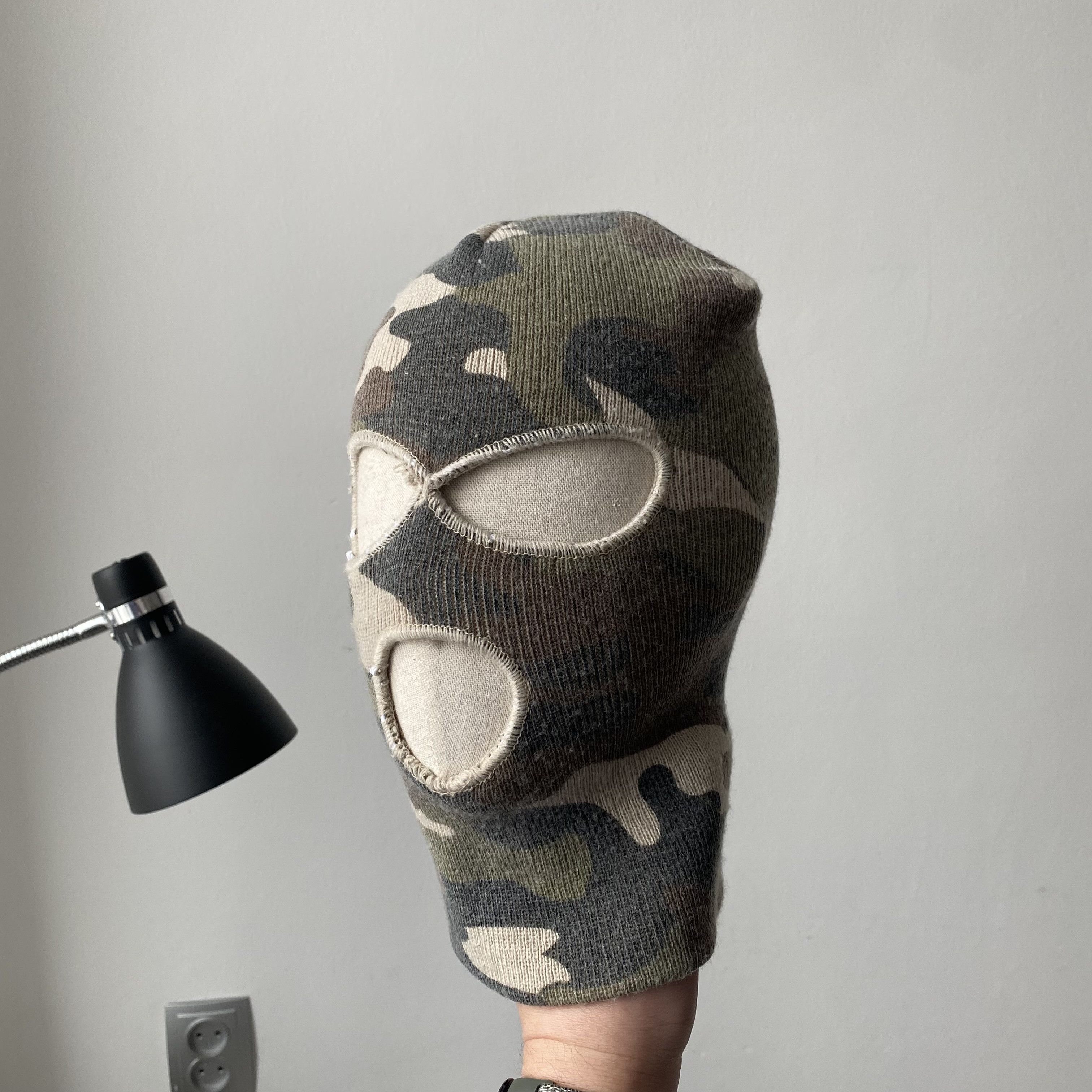 Hysteric Glamour Vintage Camo Knit Balaclava Mask Hole Full Face Size ONE SIZE - 1 Thumbnail