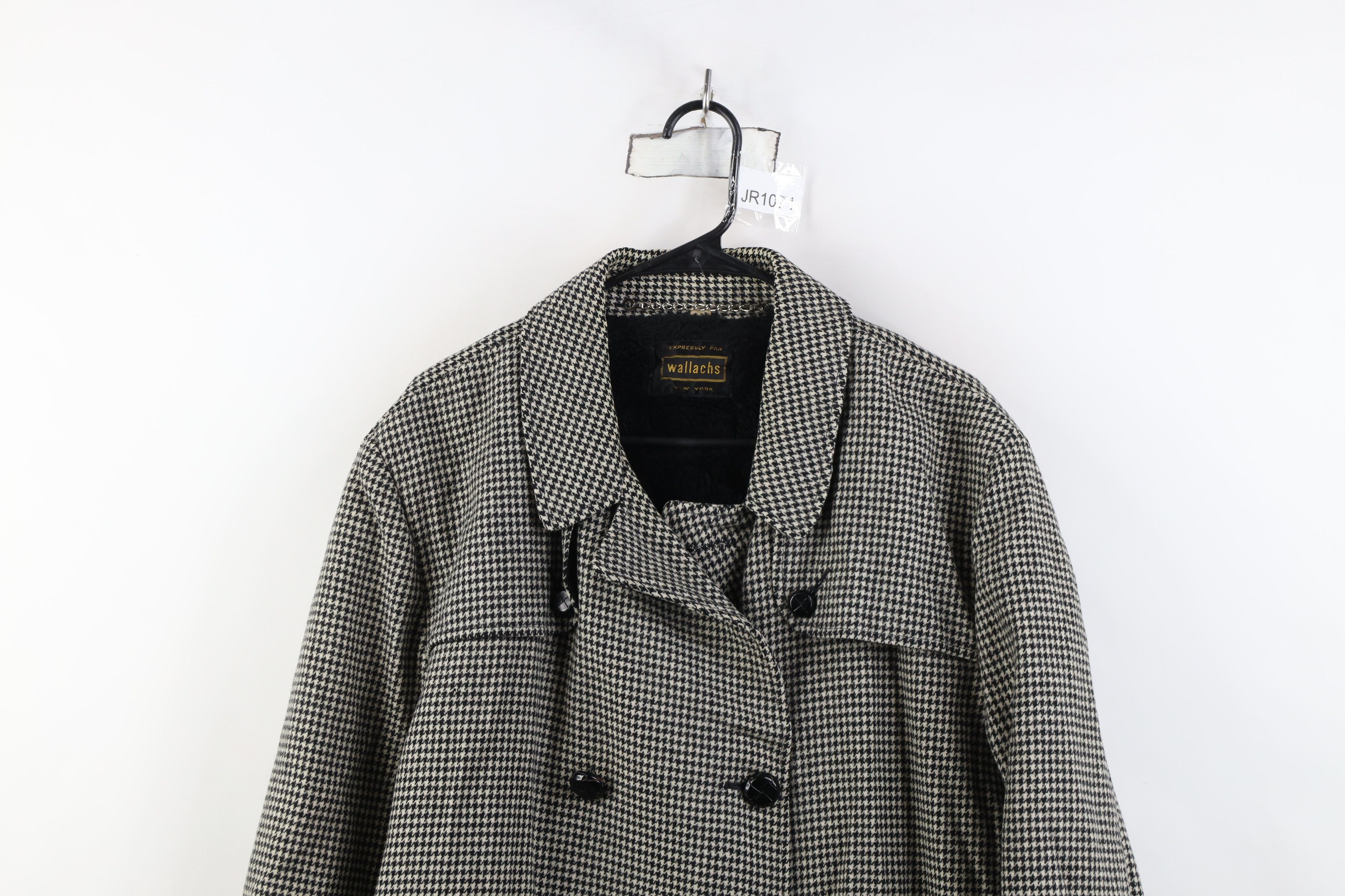 Vintage Vintage 50s Streetwear Houndstooth Double Breasted Jacket Size US XL / EU 56 / 4 - 2 Thumbnail