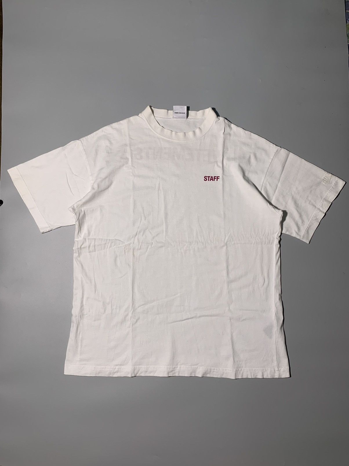 Vetements 2018 Staff T-Shirt | Grailed