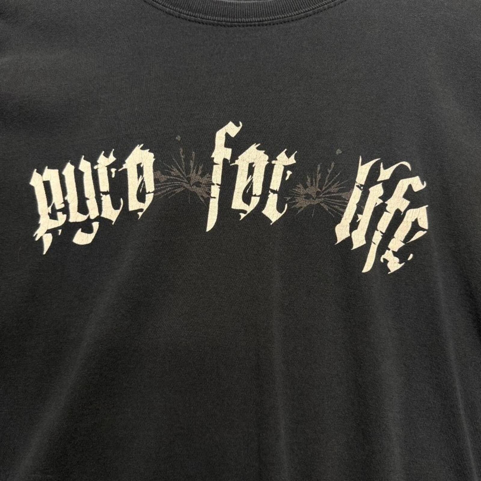 Other Y2K Early 2000s Pyro For Life black cotton t-shirt Size US XXL / EU 58 / 5 - 3 Thumbnail