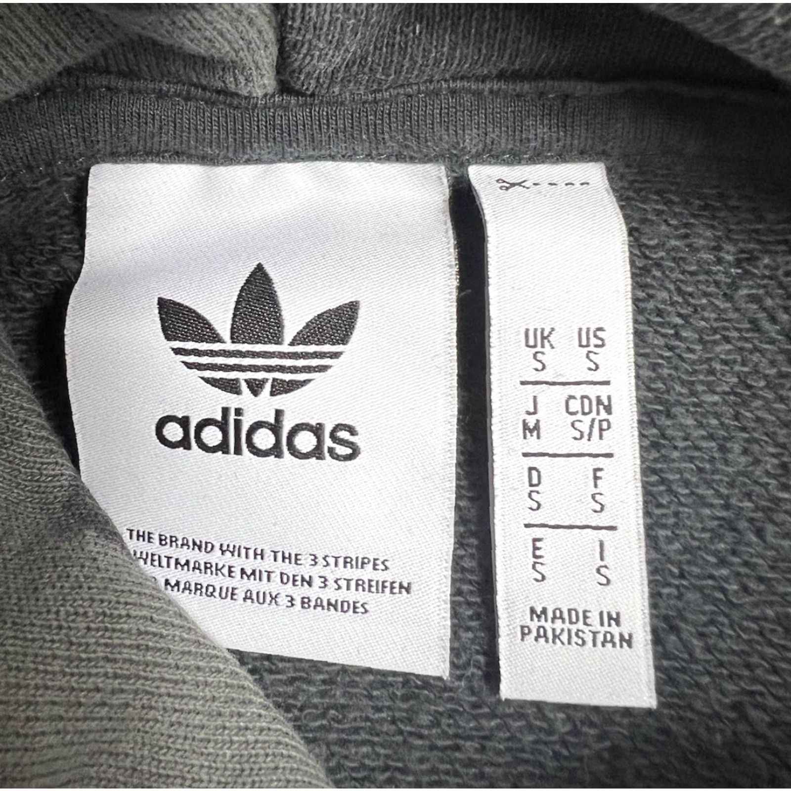 AMO Mens Adidas Originals Hoodie Sweatshirt Camouflage Trefoil Logo Grey Size S Size US S / EU 44-46 / 1 - 5 Thumbnail