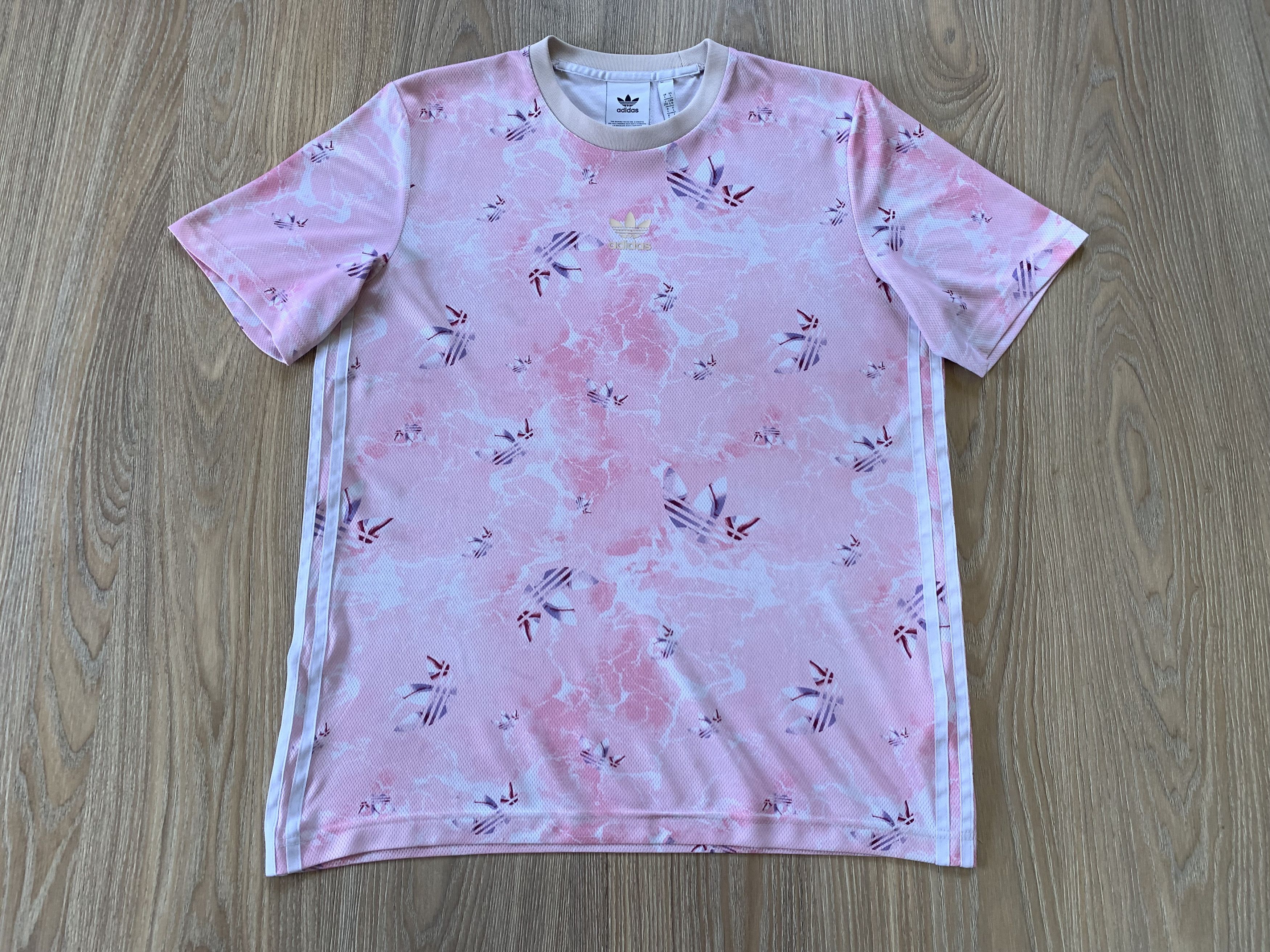 Adidas Adidas Unisex Pink Centr Logo Printed Training T-Shirt Size US L / EU 52-54 / 3 - 2 Thumbnail