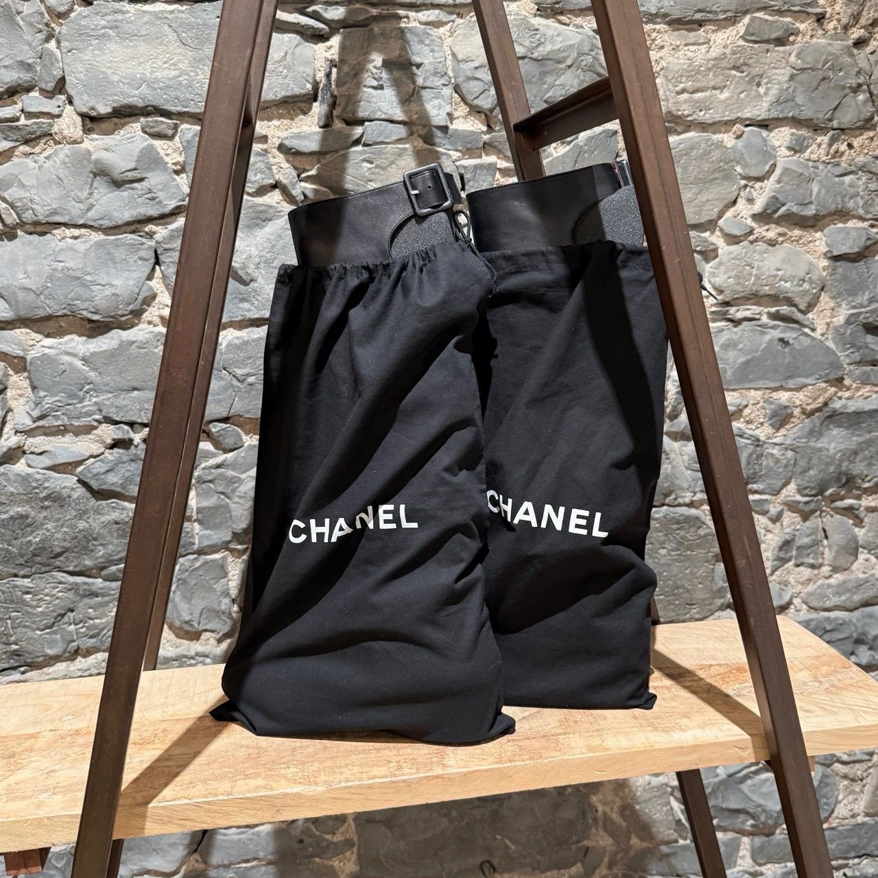 Chanel Chanel 2007 Black Cut Out Gladiator Riding Boots Size US 10.5 / IT 40.5 - 15 Thumbnail