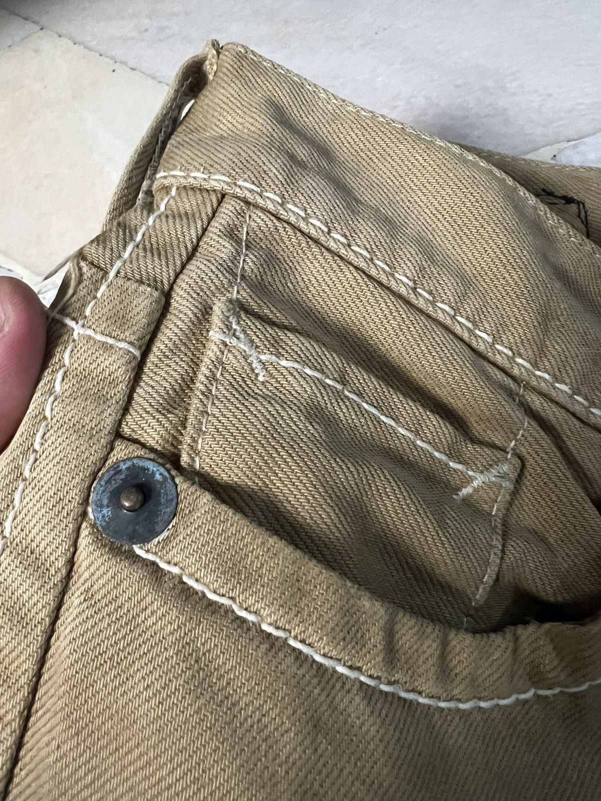 If Six Was Nine × Japanese Brand × Le Grande Bleu (L.G.B.) 💥FLARE💥 VINTAGE BLUE WAY DISTRESSED FLARE JEANS VERY RARE Size US 30 / EU 46 - 16 Thumbnail