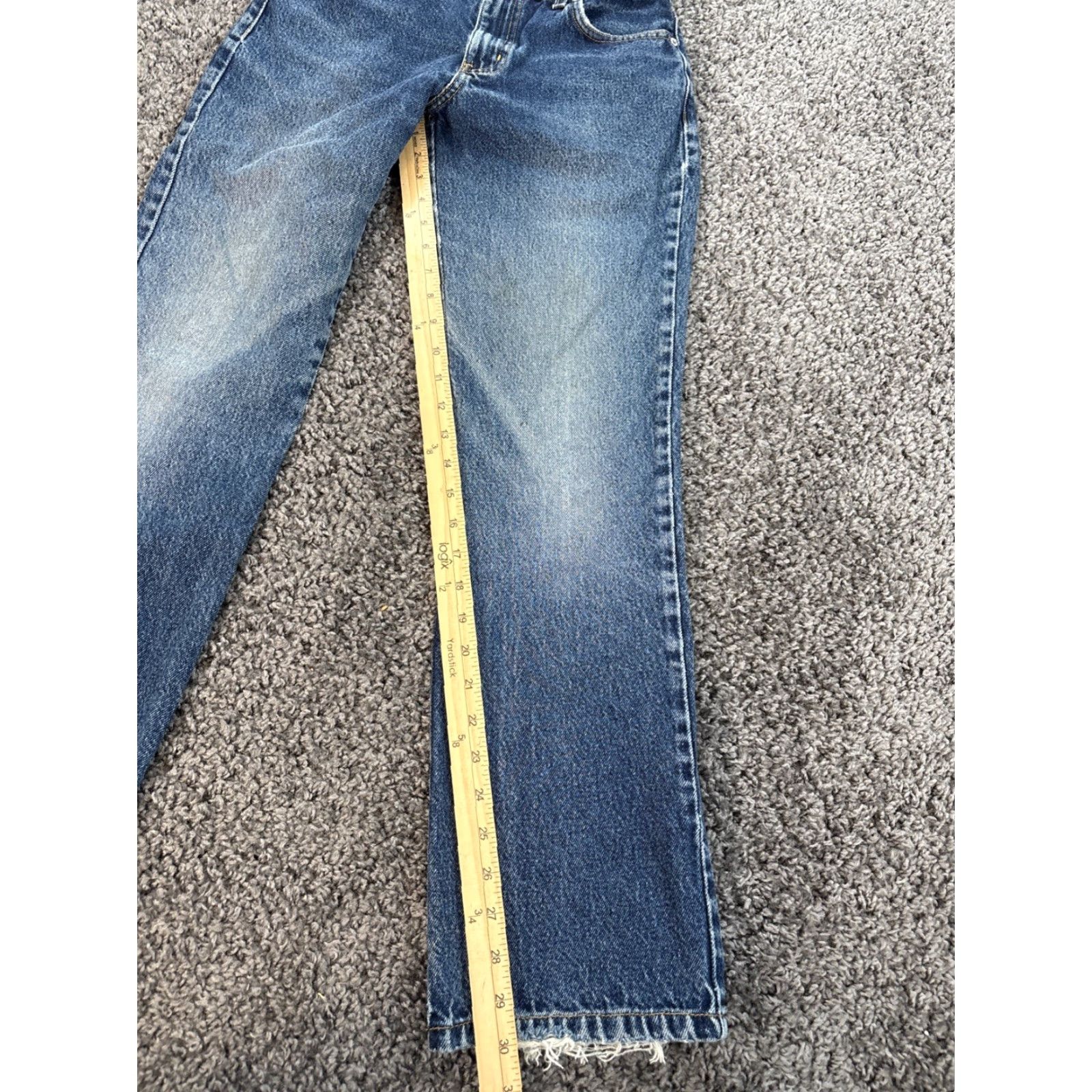 Express VINTAGE Express Jeans Womens 26x30 Stonewash Blue Med Wash Frayed 90s Mens/ Womens? Size 26" / US 2 / IT 38 - 2 Thumbnail