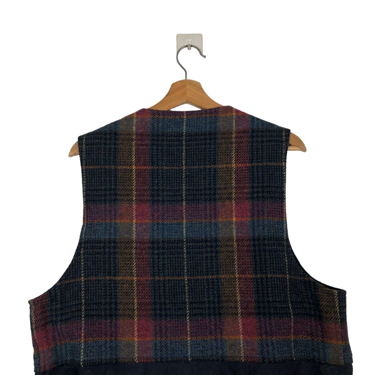 Japanese Brand 🔥Vintage Wool Waist Coats Tartan Design Woven in Ireland Size US L / EU 52-54 / 3 - 9 Thumbnail