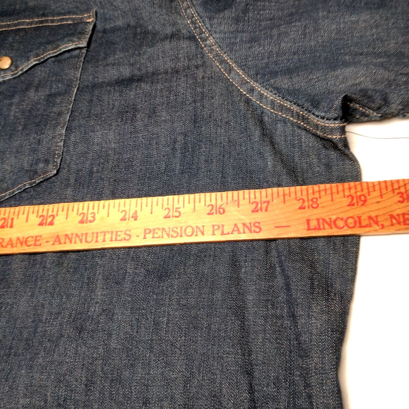 Wrangler VINTAGE Wrangler Western Shirt 3XL Slim Untuck Fit Blue Denim Stretch NEW Rodeo Mens Size US XXL / EU 58 / 5 - 5 Thumbnail