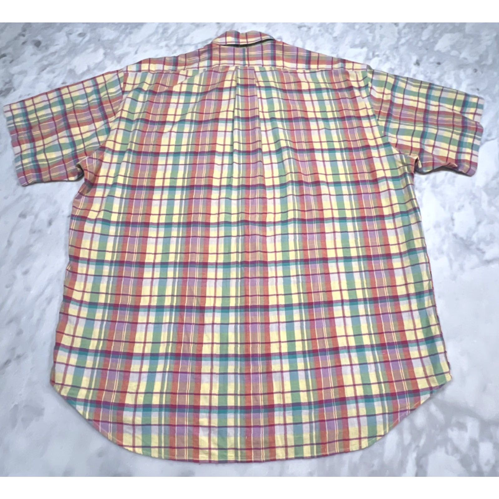 Ralph Lauren Ralph Lauren Shirt Men L Blake Plaid Short Sleeve Button-Down Colorful Cotton Size US L / EU 52-54 / 3 - 6 Thumbnail