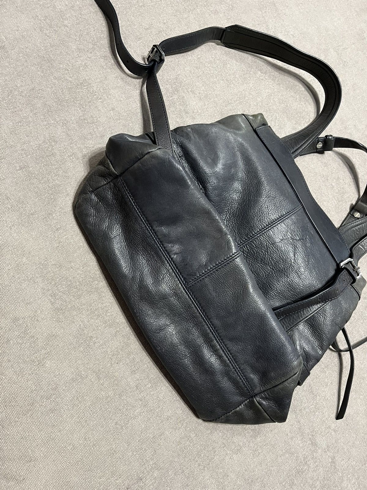 Max Mara Max&co Womens Leather Backpack Bag Vintage Y2K Handle Mara Size ONE SIZE - 8 Thumbnail