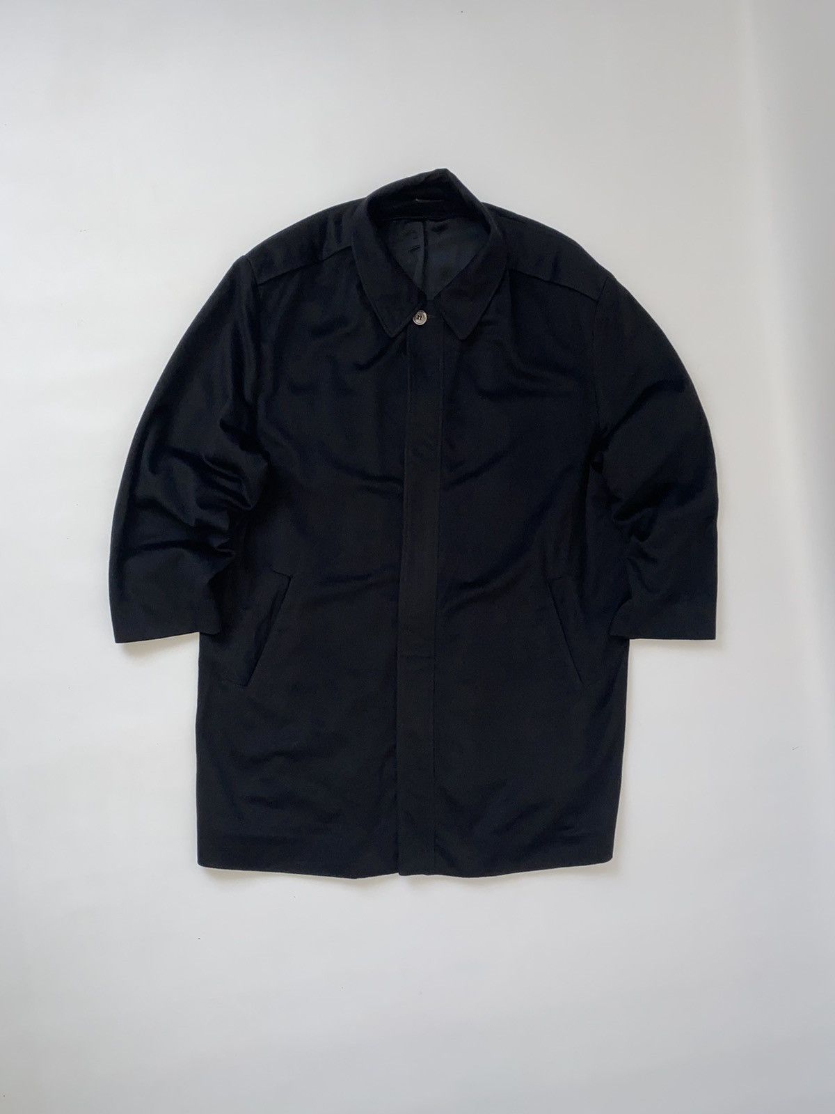 Vintage 🚨 Zilli LITHO NOIR vintage cashmere coat jacket black man 60 Size US XXL / EU 58 / 5 - 1 Thumbnail