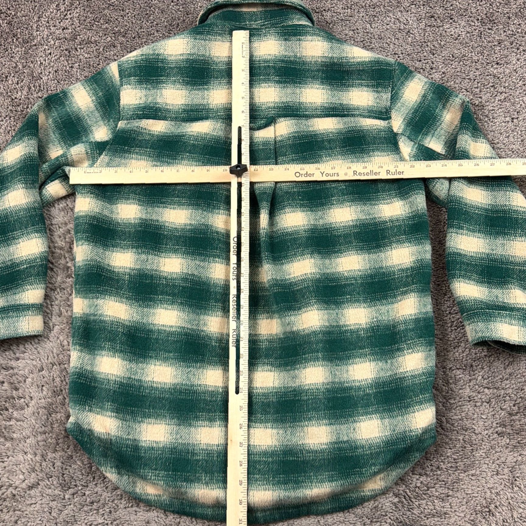 American Eagle Outfitters VINTAGE American Eagle Outfitters Jacket Mens S Green Plaid Flannel Sherpa Lined Shacket Size US S / EU 44-46 / 1 - 5 Thumbnail