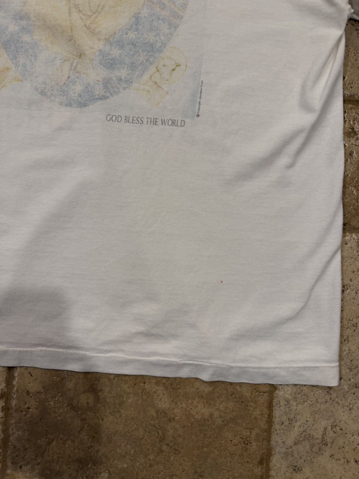 Saint Michael Saint Michael Mxxxx Holy Mother 9999 God Bless White T-Shirt Size US XL / EU 56 / 4 - 14 Thumbnail