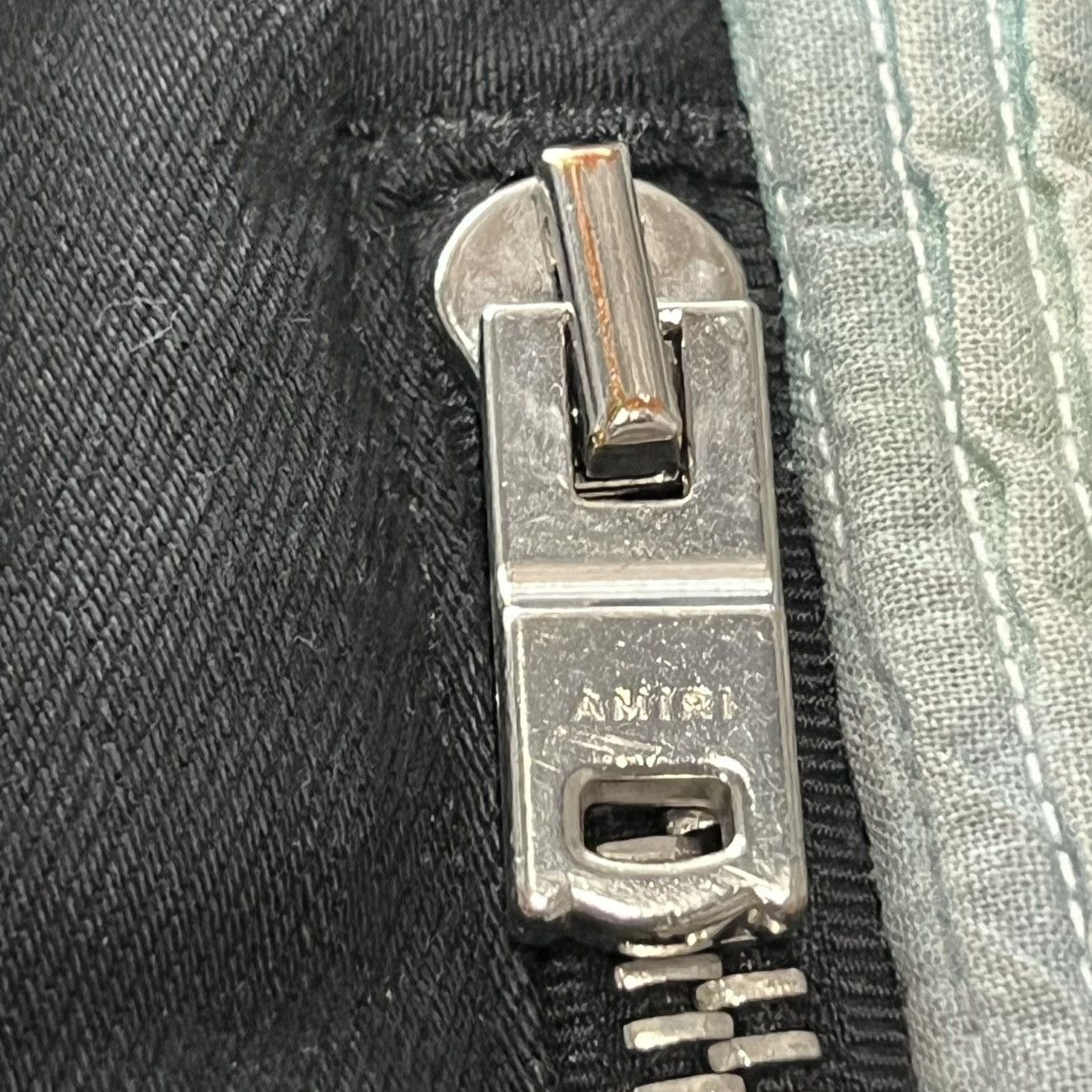 Amiri Amiri Track Skinny Fit Distressed Stretch Aged Black Denim Size US 29 - 9 Thumbnail