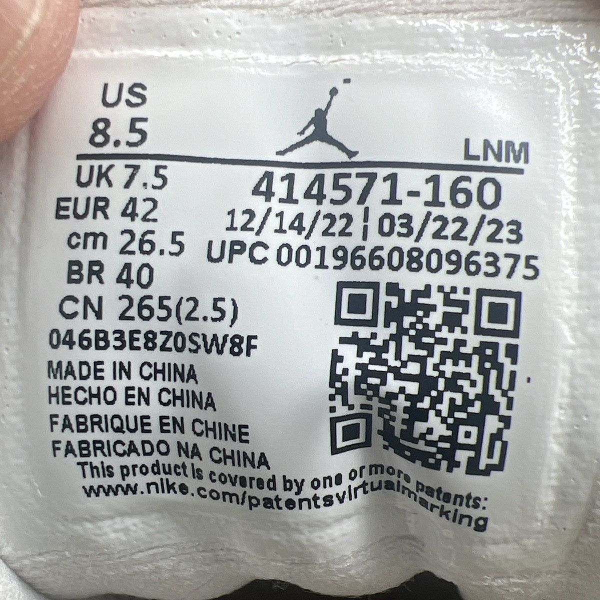 Jordan Brand Air Jordan 13 white wolf grey Size US 8.5 / EU 41-42 - 9 Thumbnail